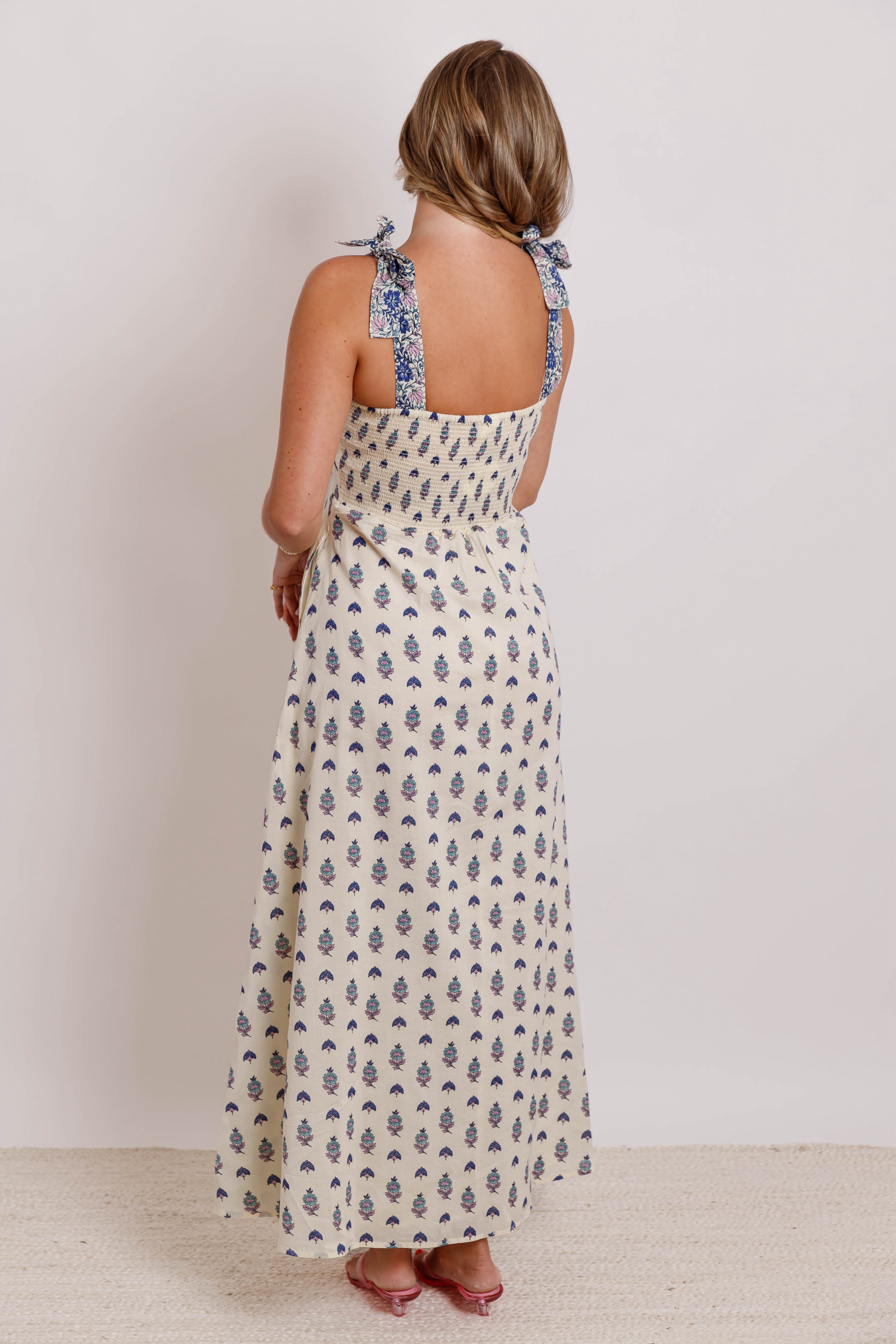 Santa Barbara Maxi Dress-Blue