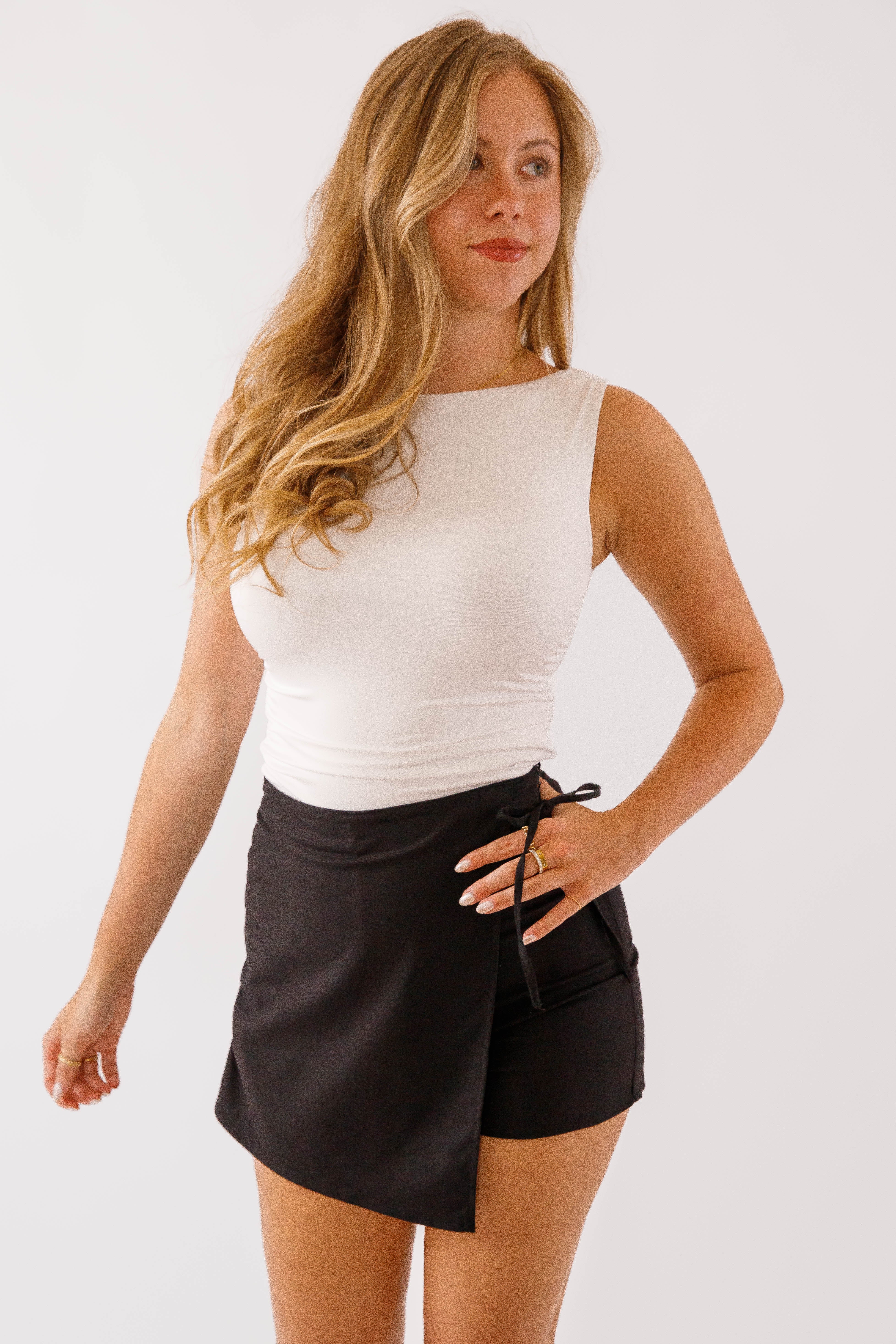 I'll Give You A Chance Skort-Black
