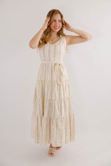 Signs Of Spring Maxi Dress-Blue