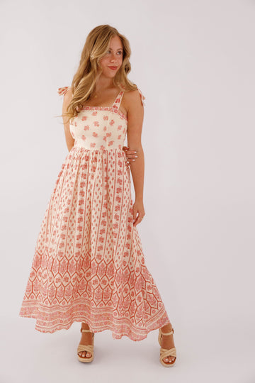 Santa Barbara Maxi Dress-Red