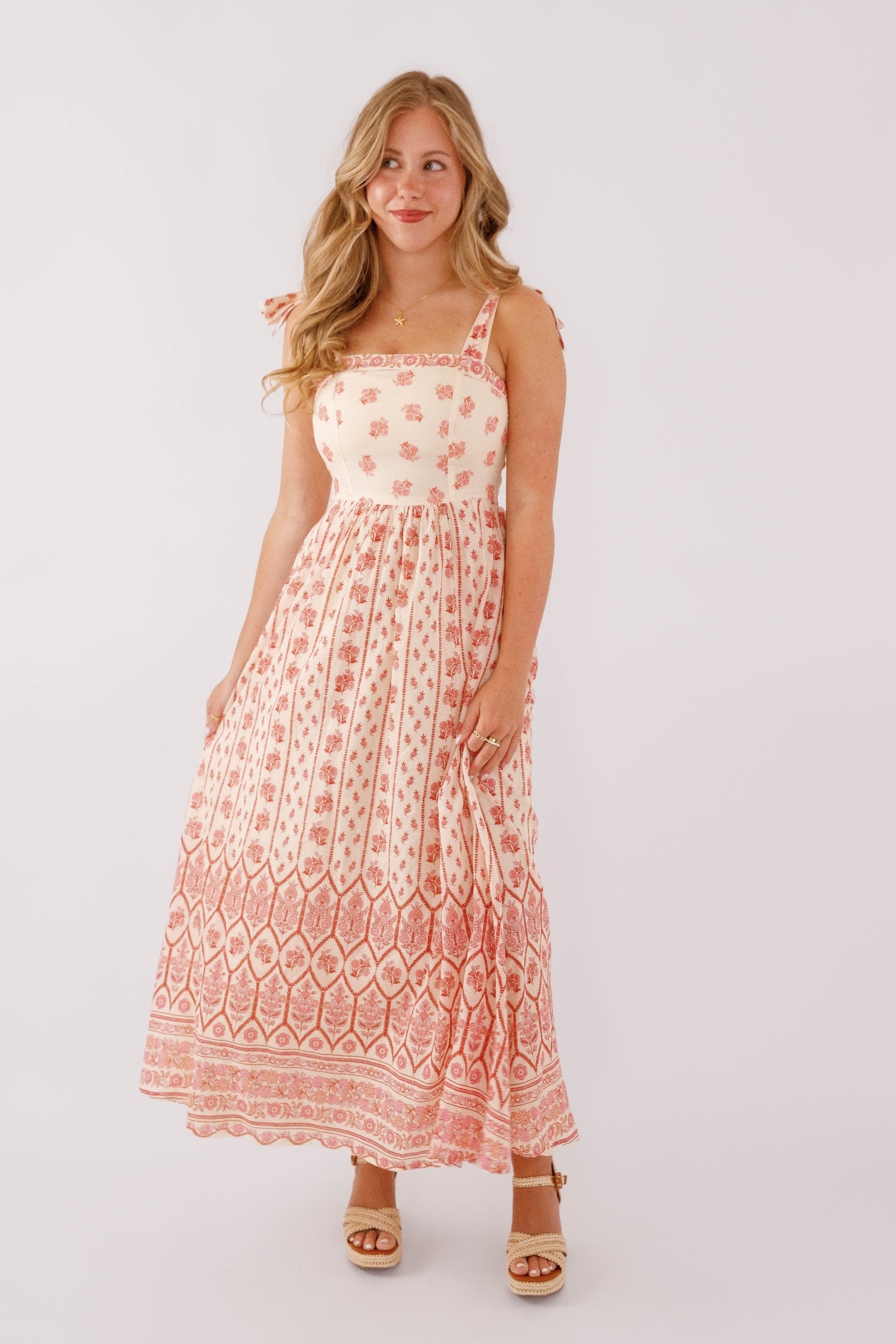 Santa Barbara Maxi Dress-Red