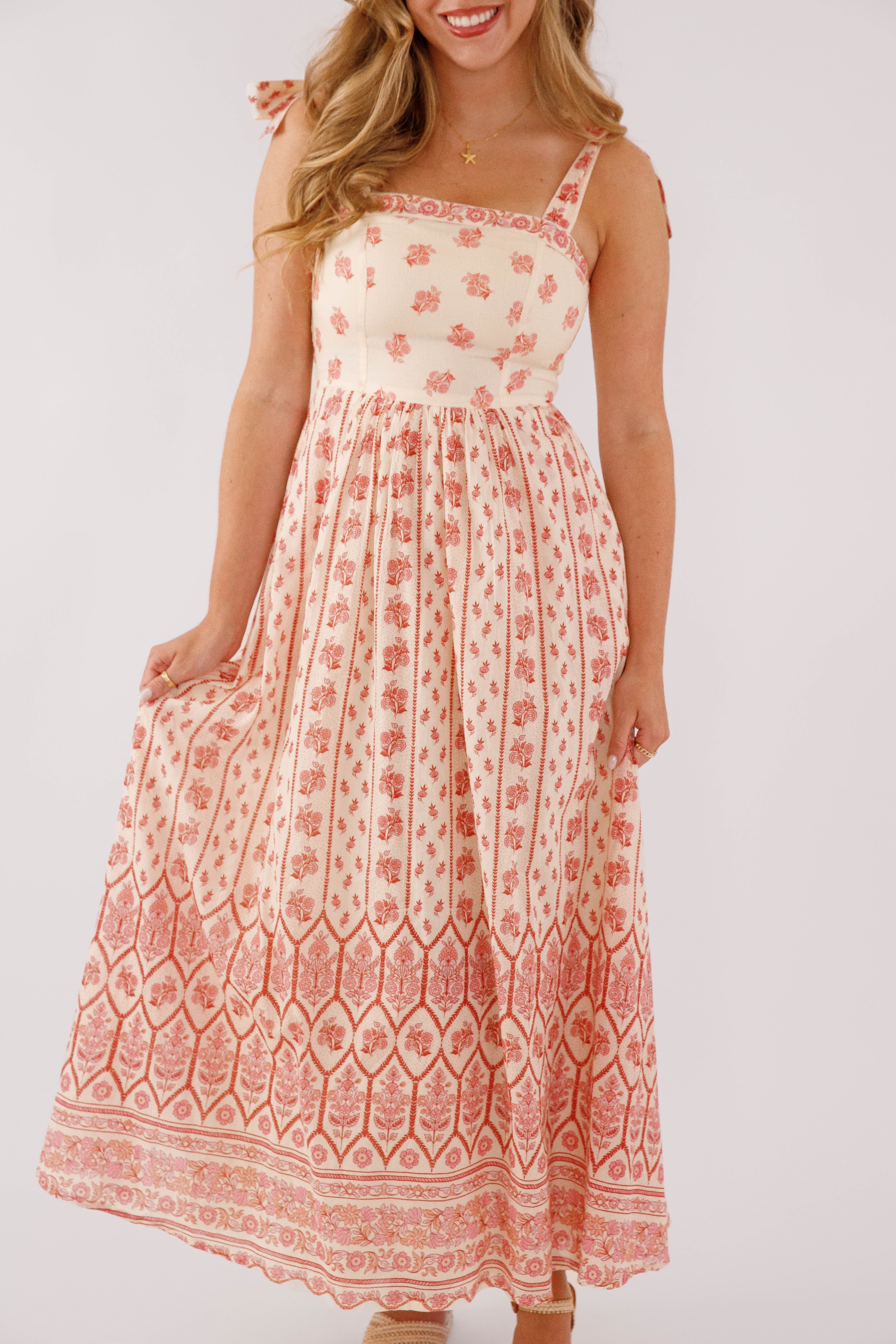 Santa Barbara Maxi Dress-Red