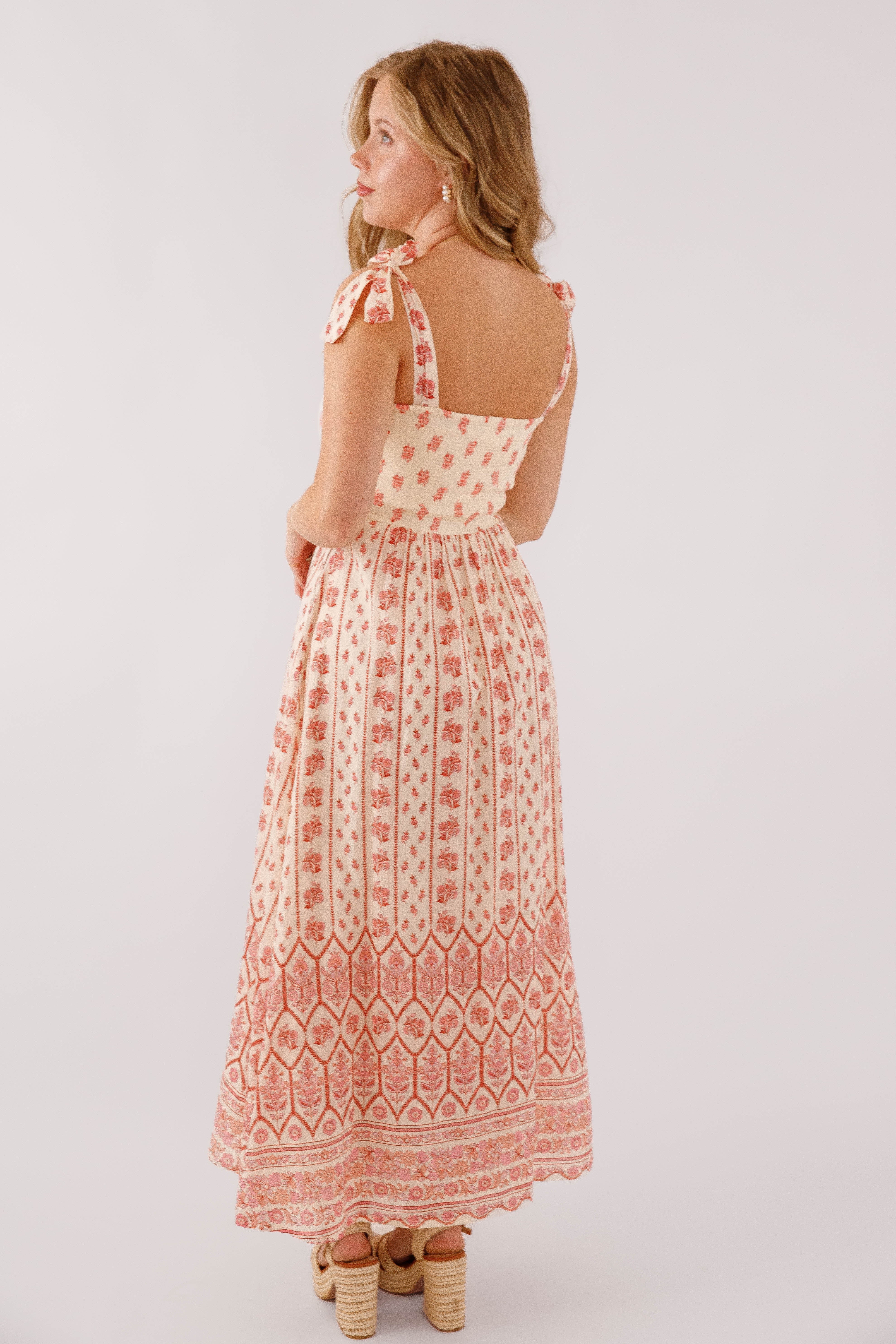 Santa Barbara Maxi Dress-Red