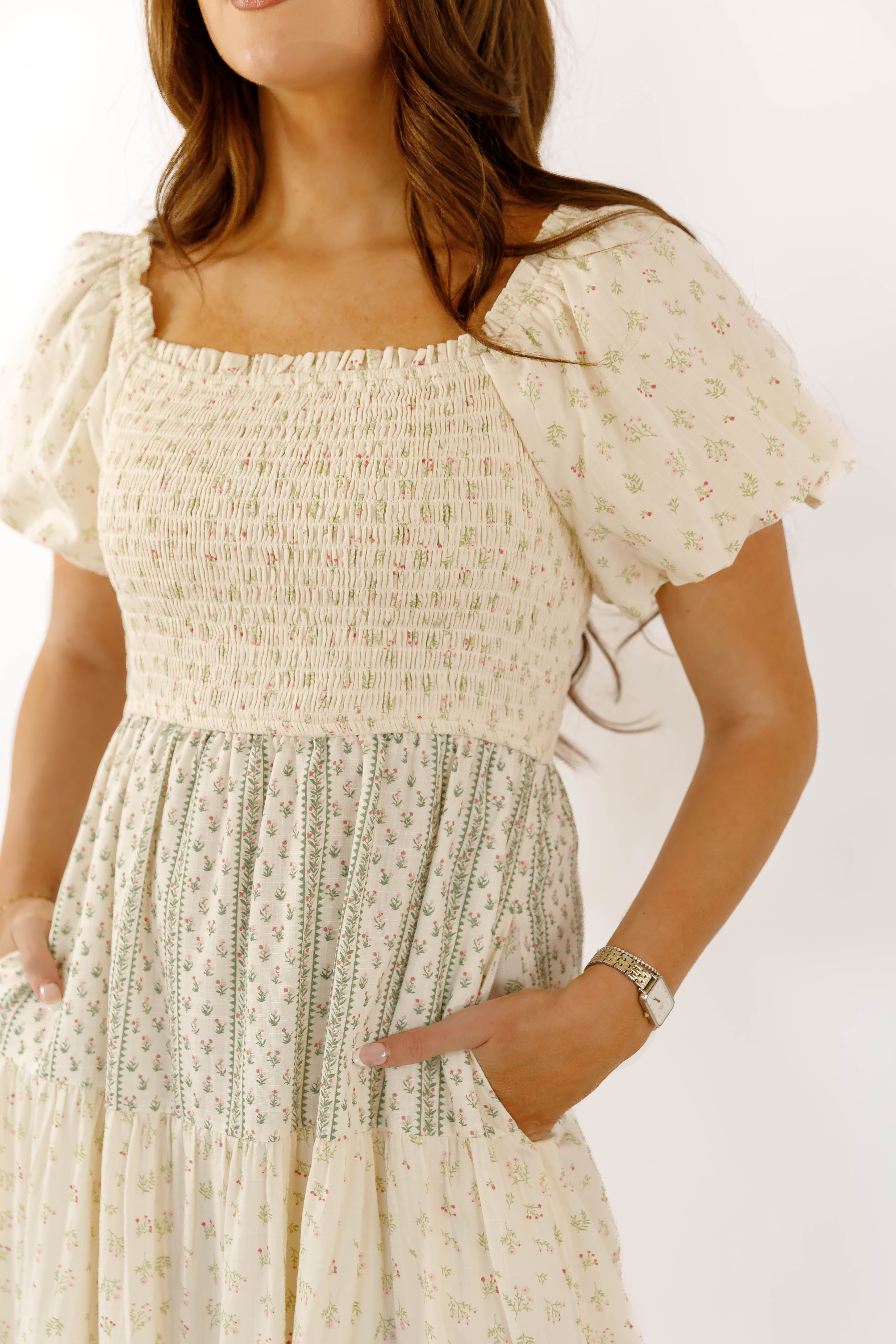 A Call From Home Midi Dress