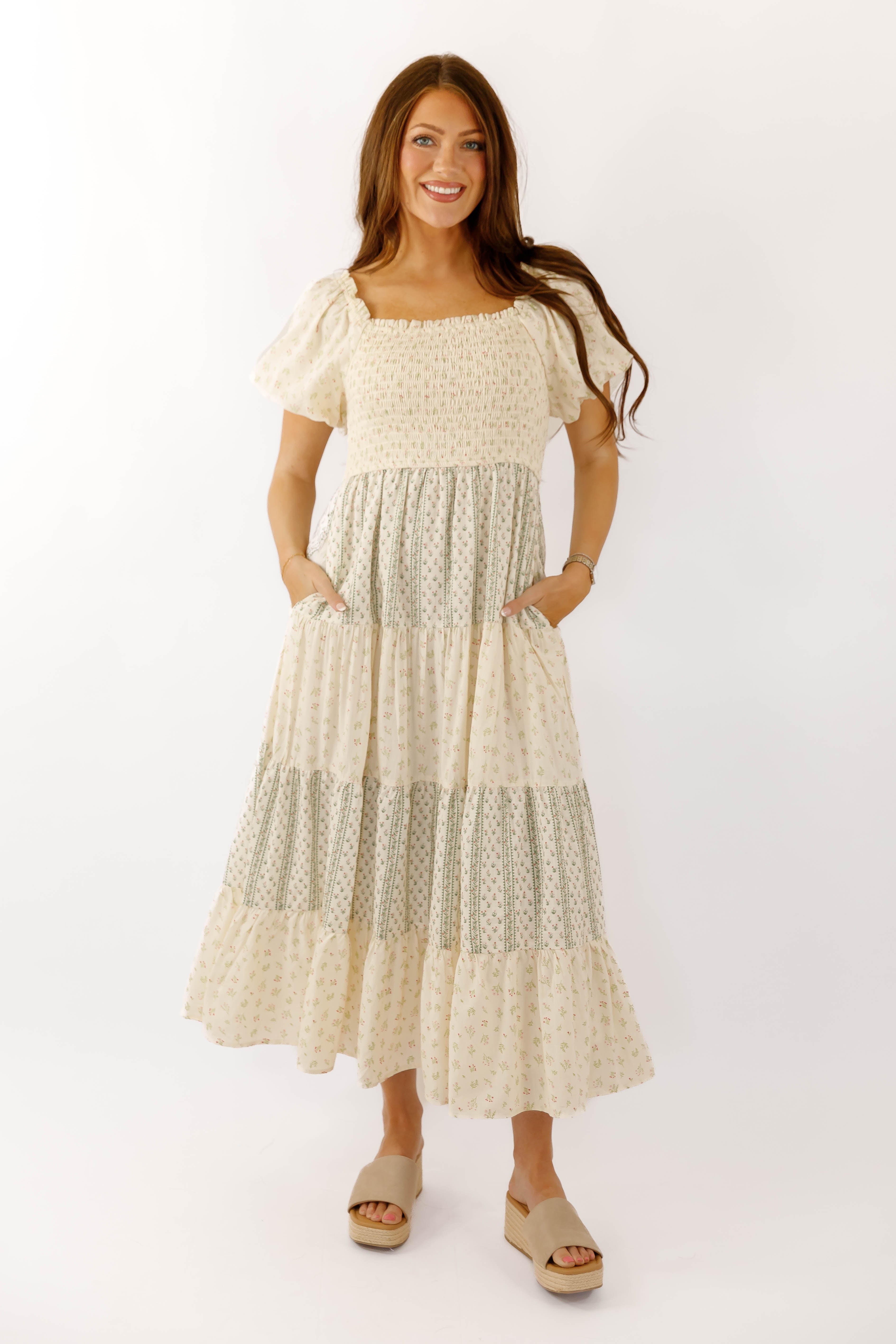 A Call From Home Midi Dress