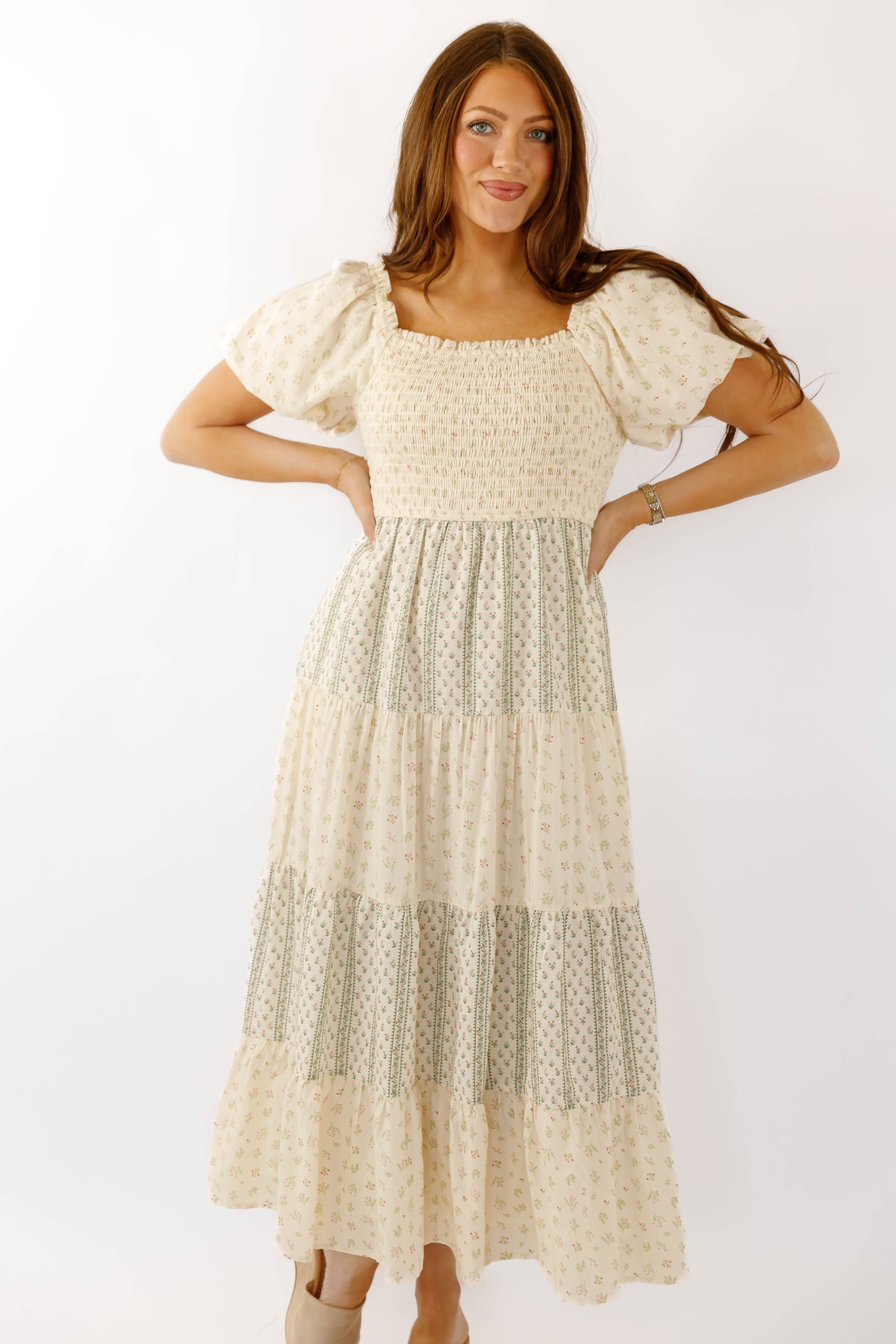 A Call From Home Midi Dress
