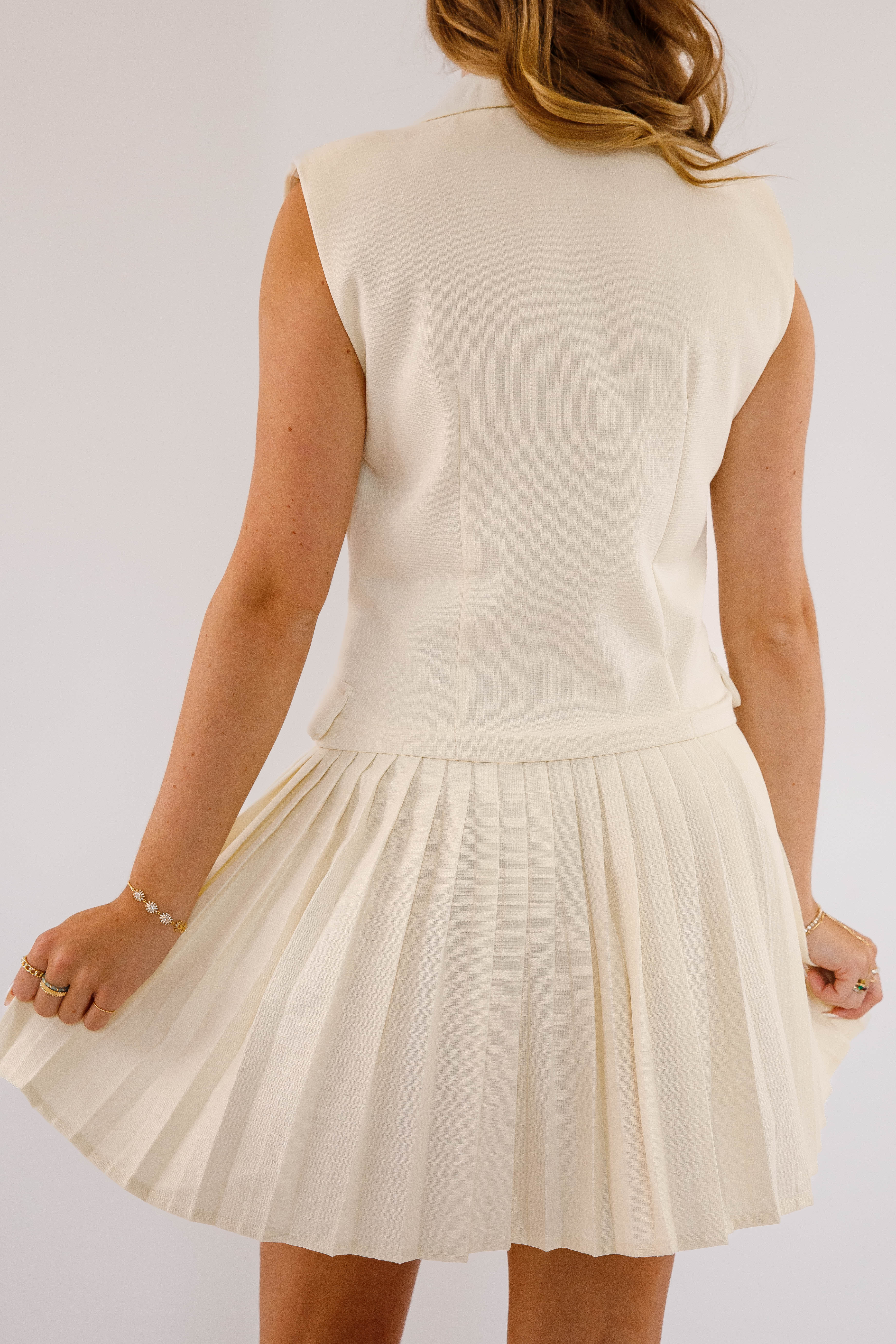 Important Notice Dress-Beige