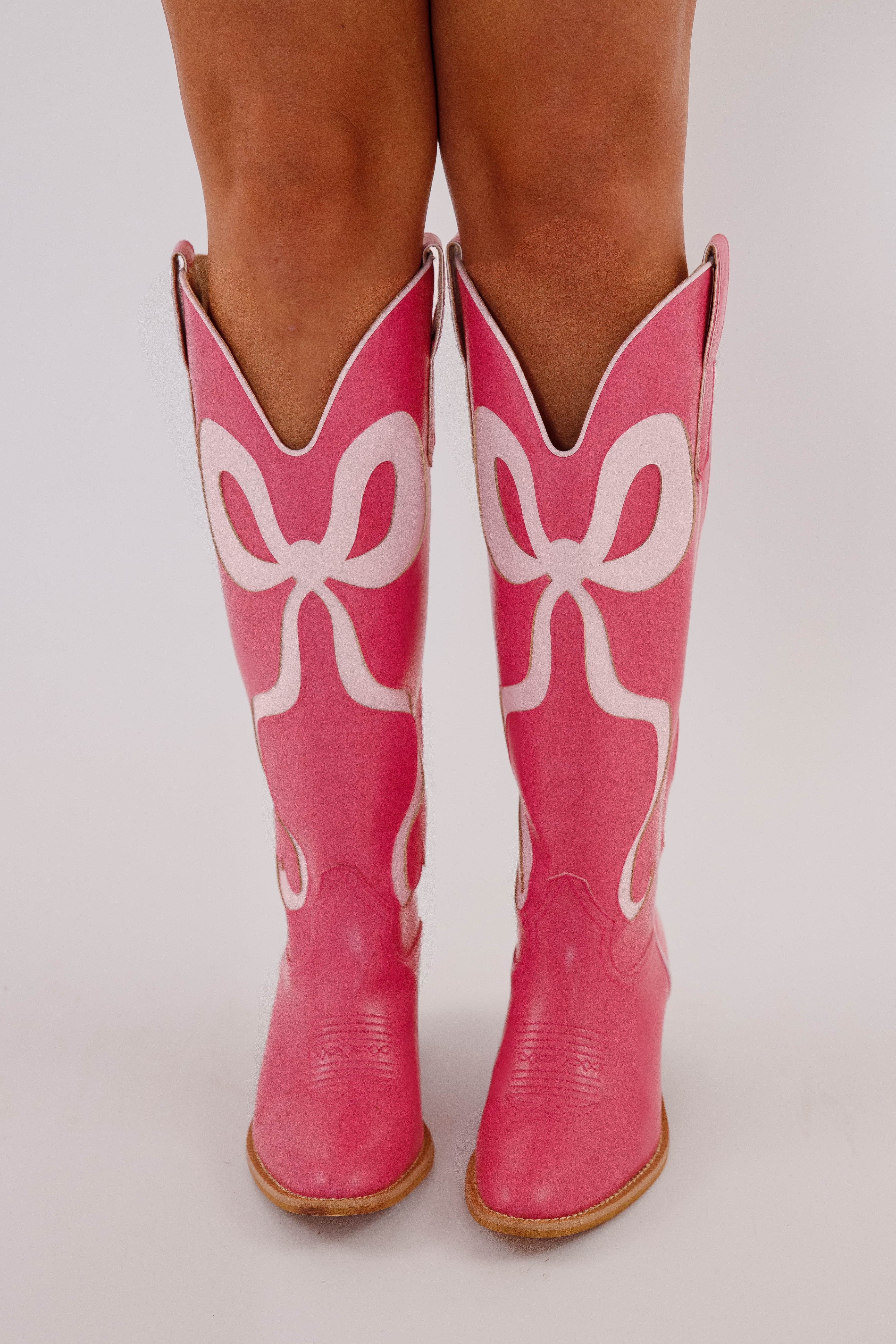 RESTOCK: Ruby Western Boots-Pink