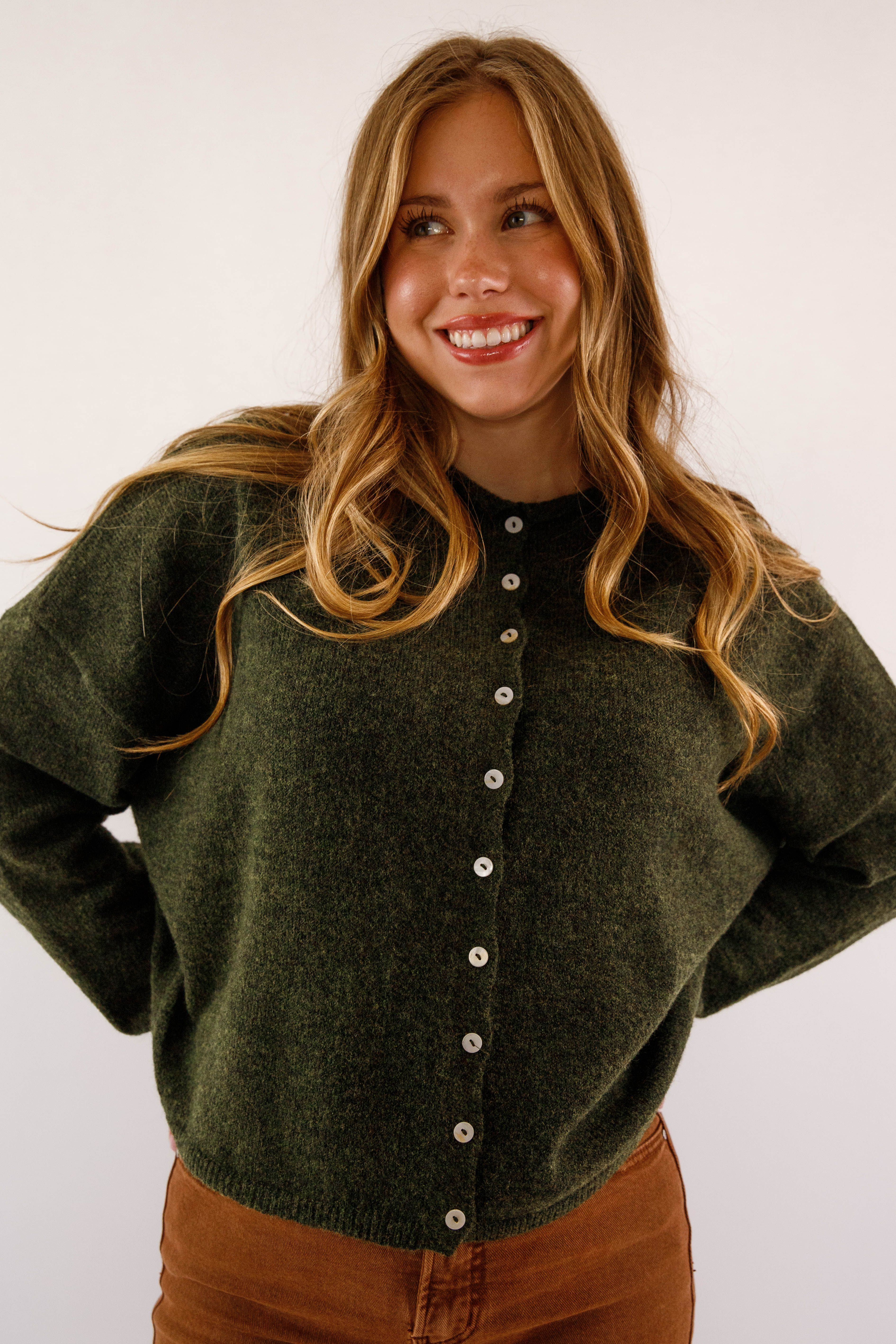 Back To My Old Ways Cardigan-Olive