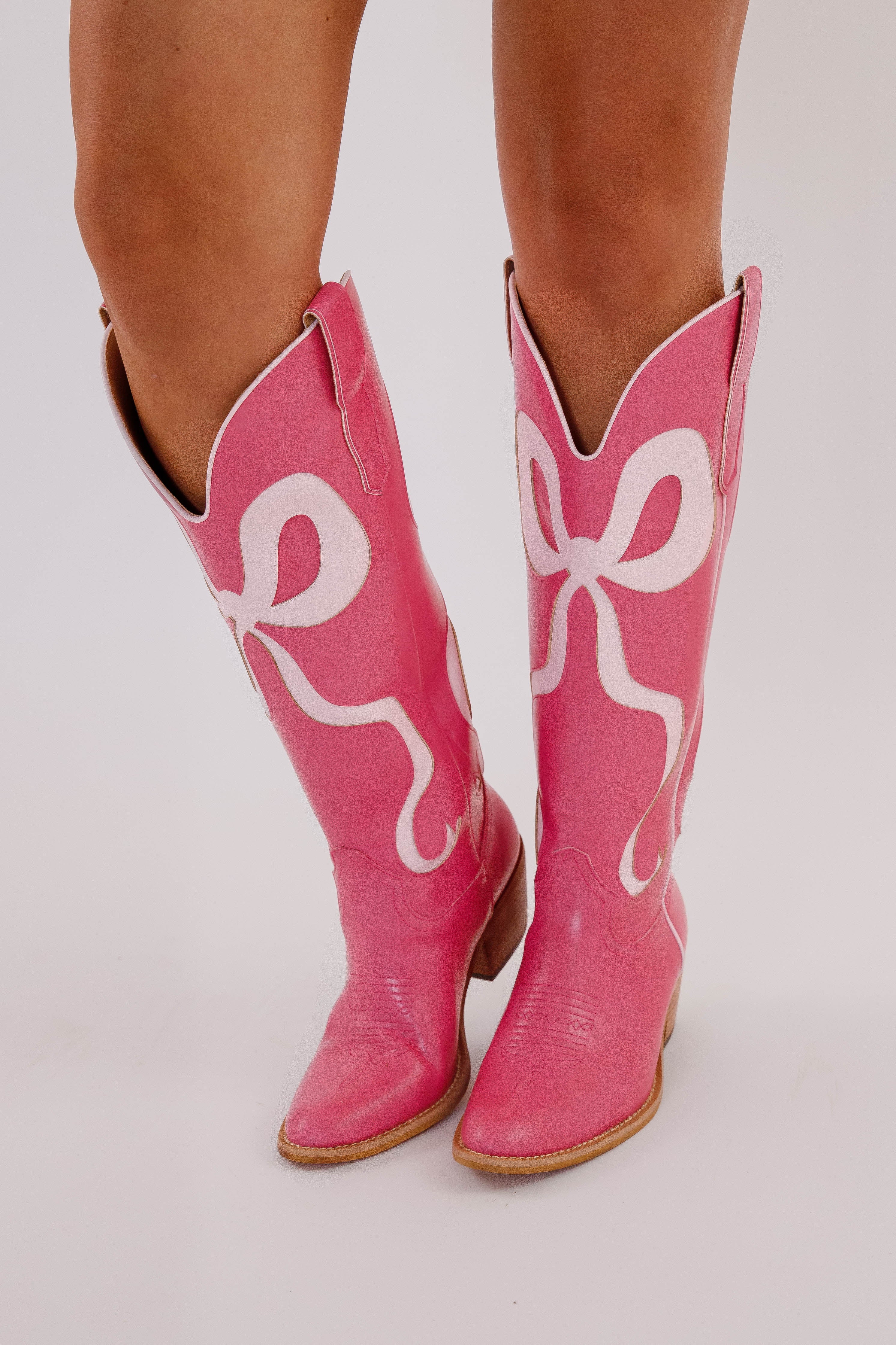 RESTOCK: Ruby Western Boots-Pink