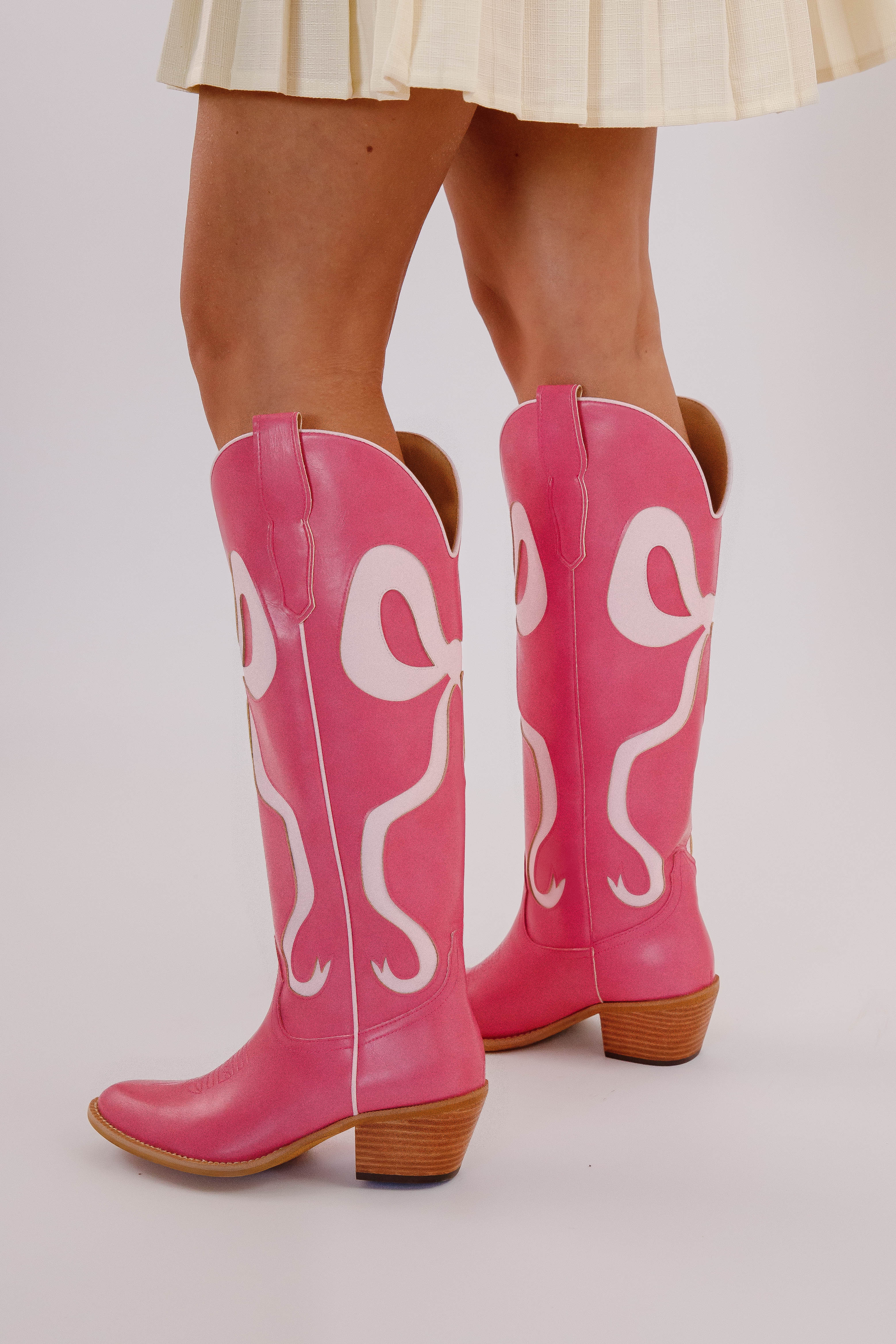RESTOCK: Ruby Western Boots-Pink