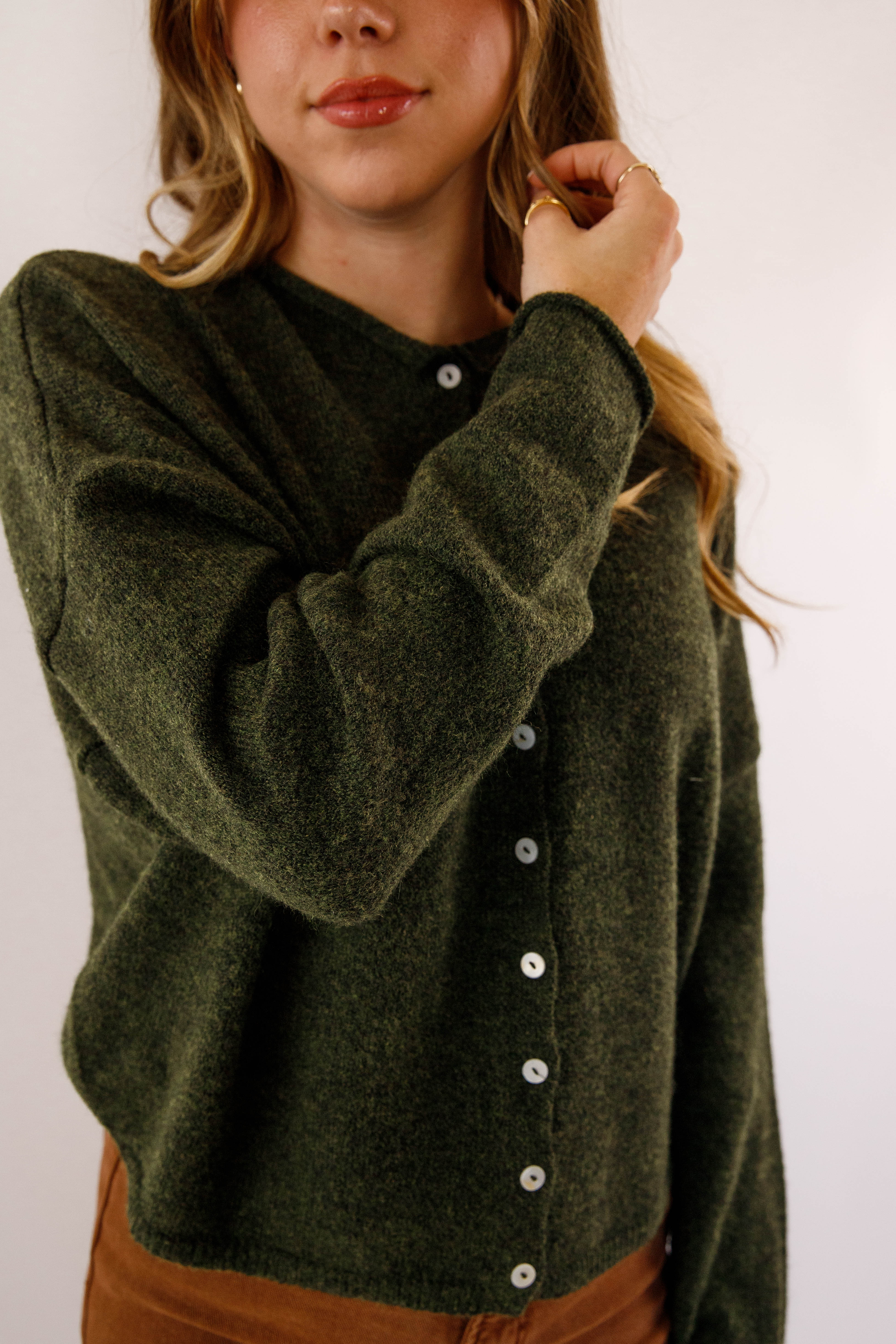 Back To My Old Ways Cardigan-Olive