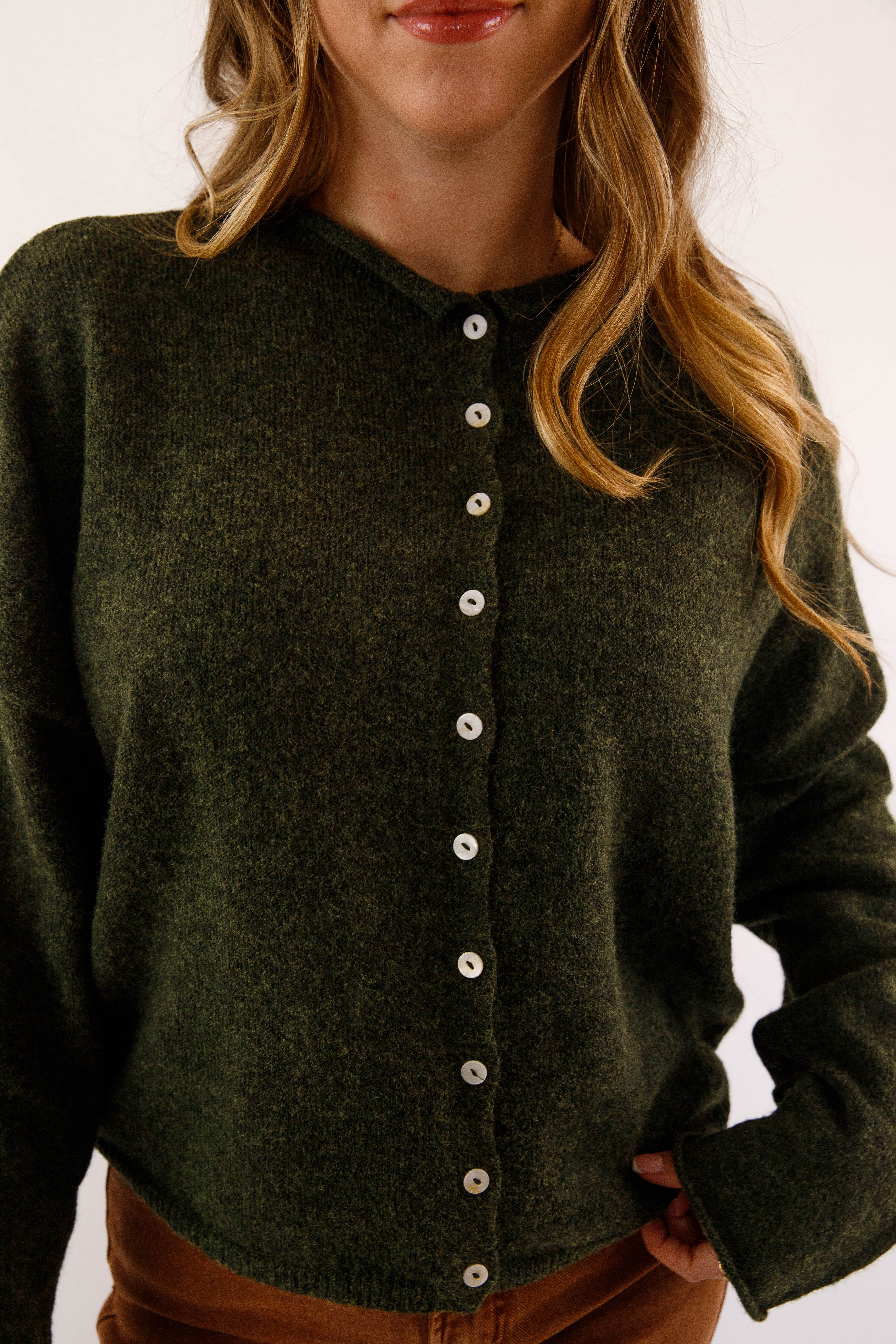 Back To My Old Ways Cardigan-Olive