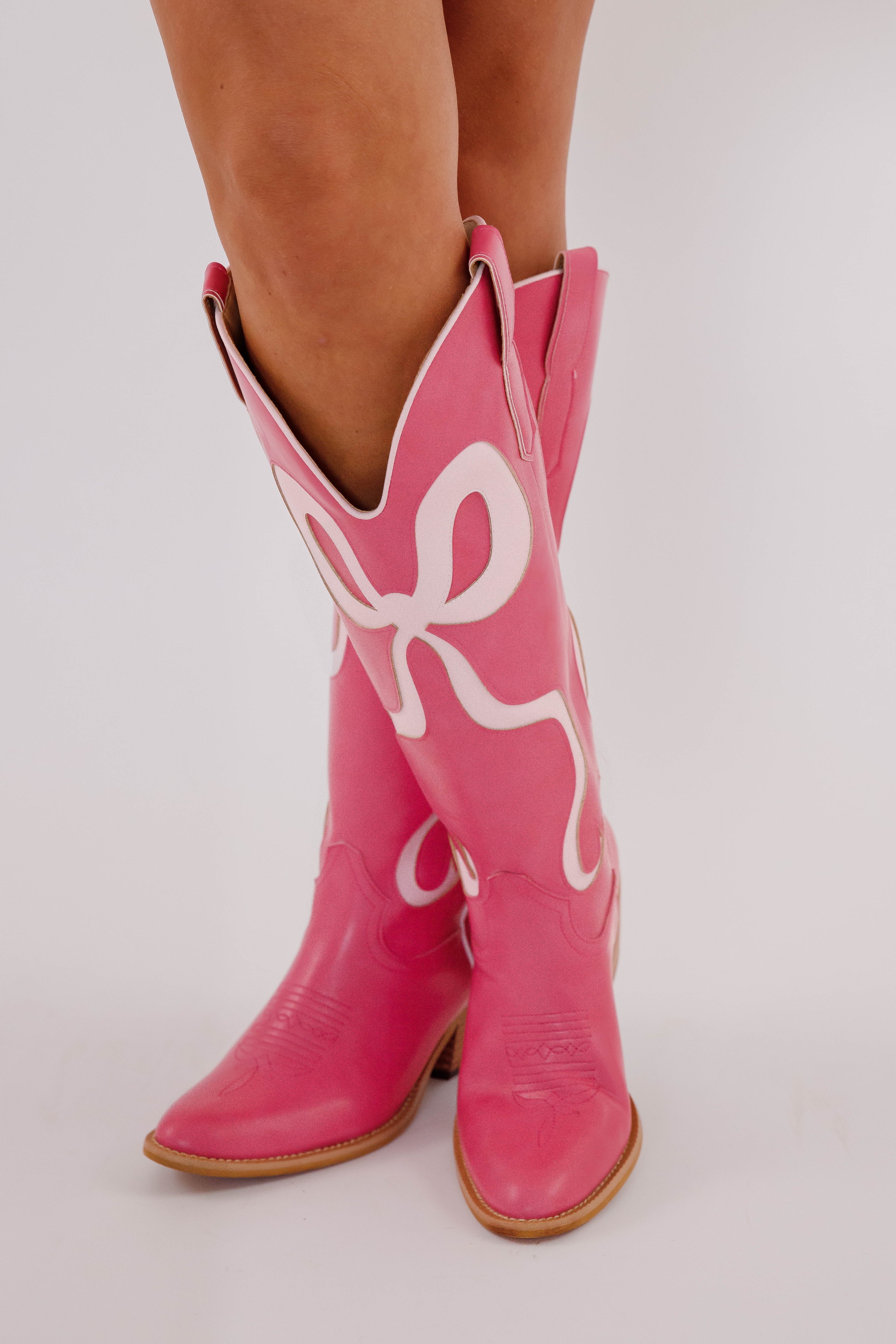 RESTOCK: Ruby Western Boots-Pink