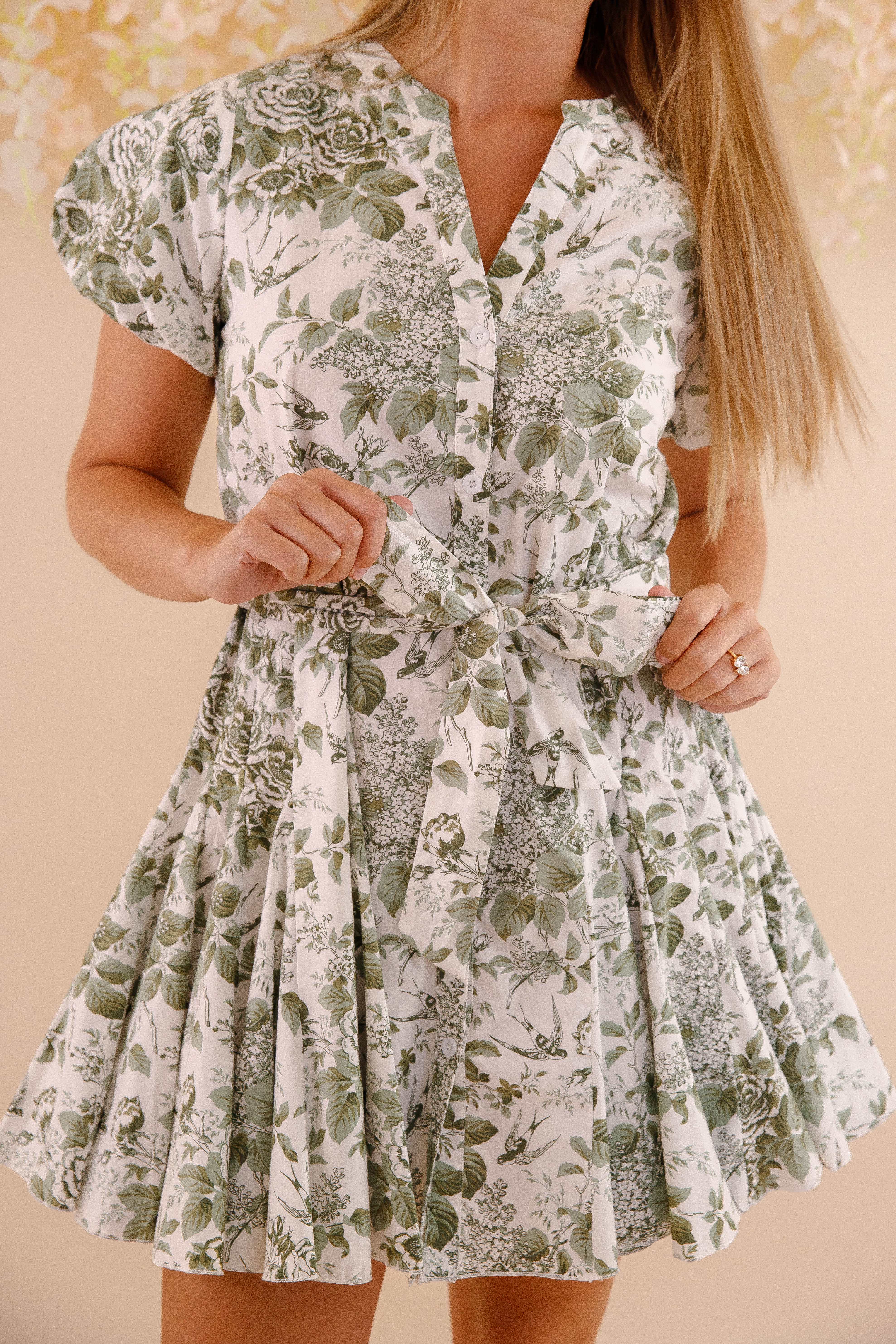 Building Character Dress-Olive