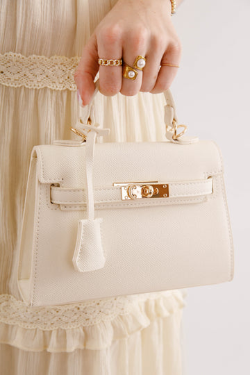 Campbell Mini Handbag-Ivory