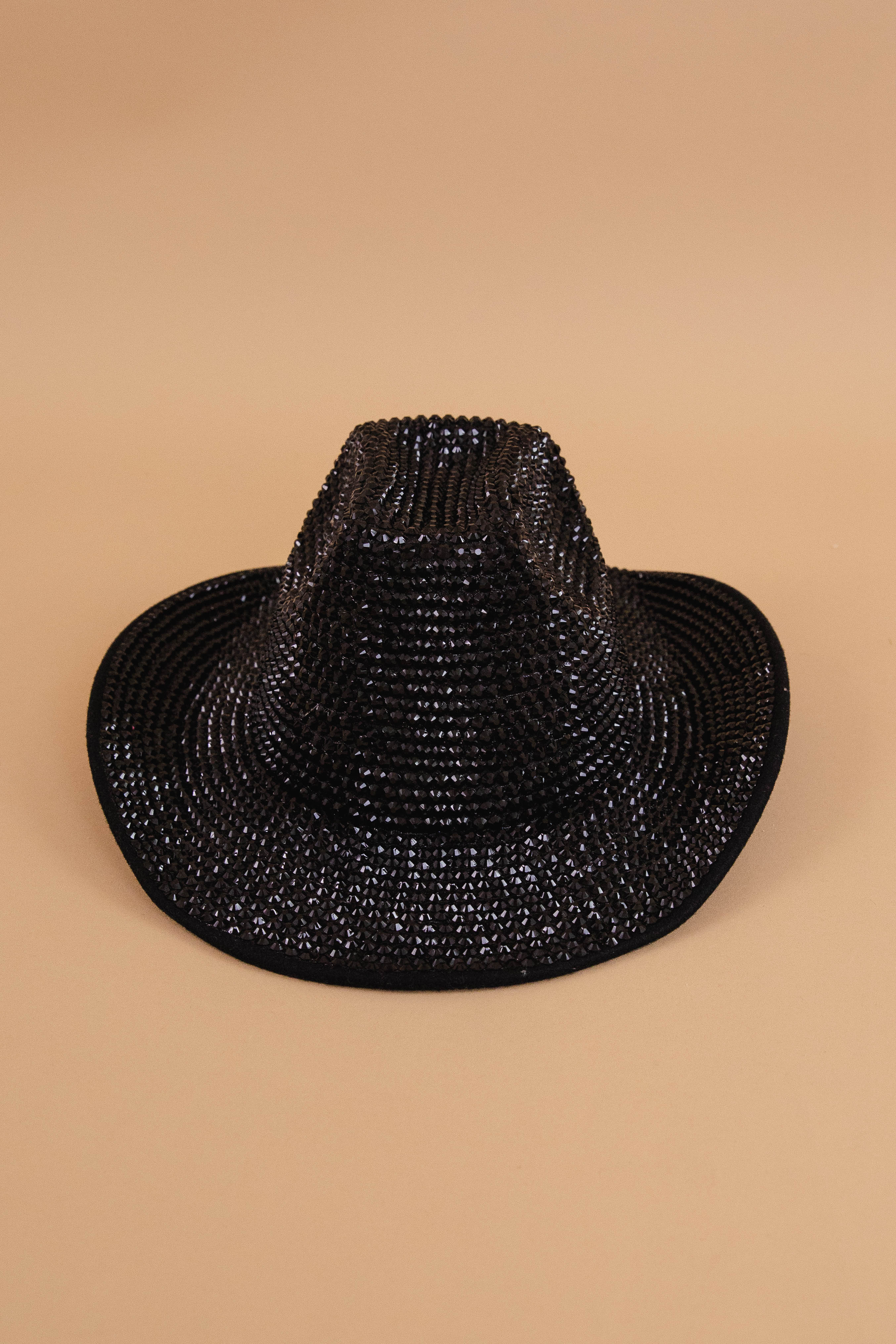 Keep Dancing Cowgirl Hat-Black Rhinestone