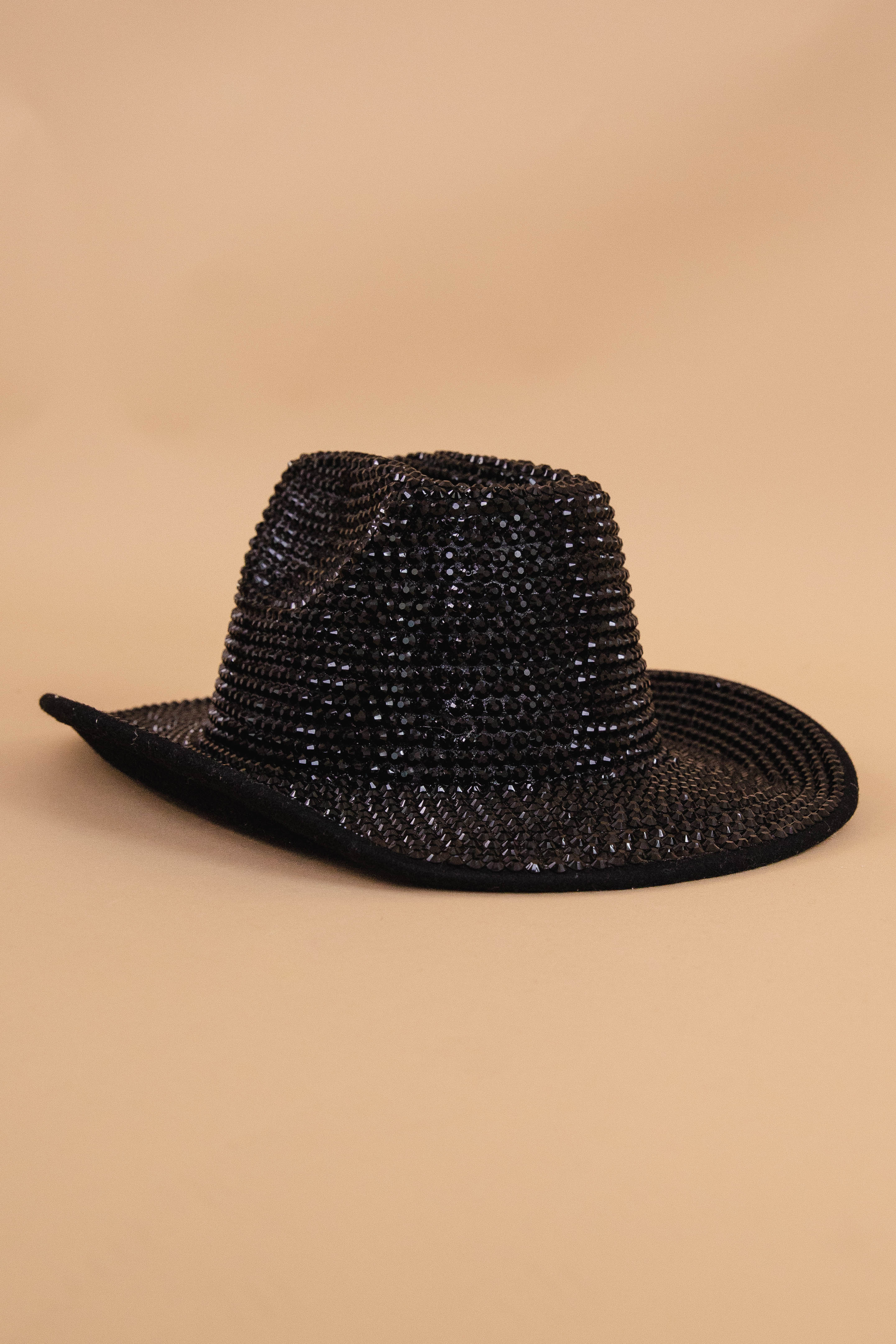 Keep Dancing Cowgirl Hat-Black Rhinestone