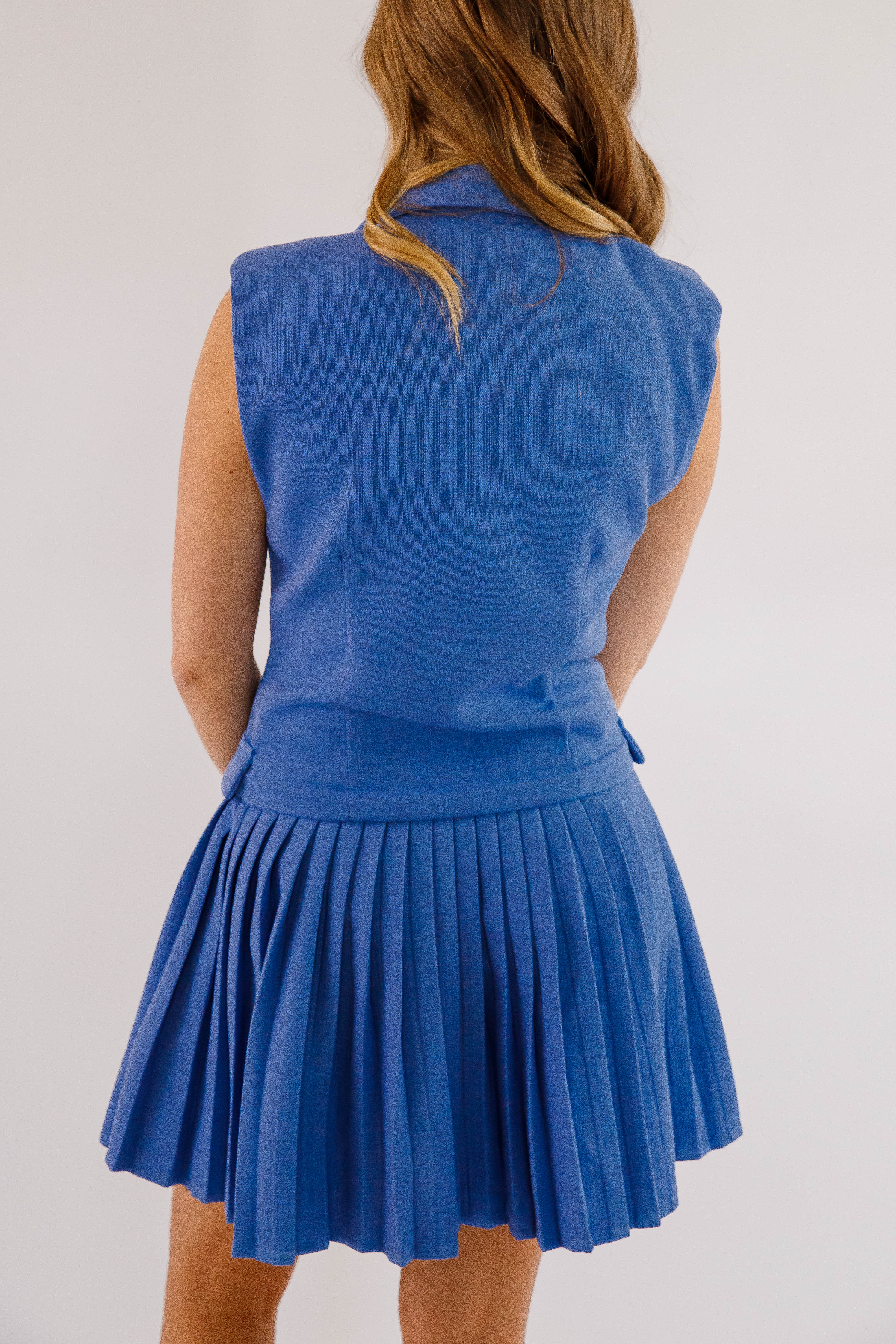 Important Notice Dress-Blue