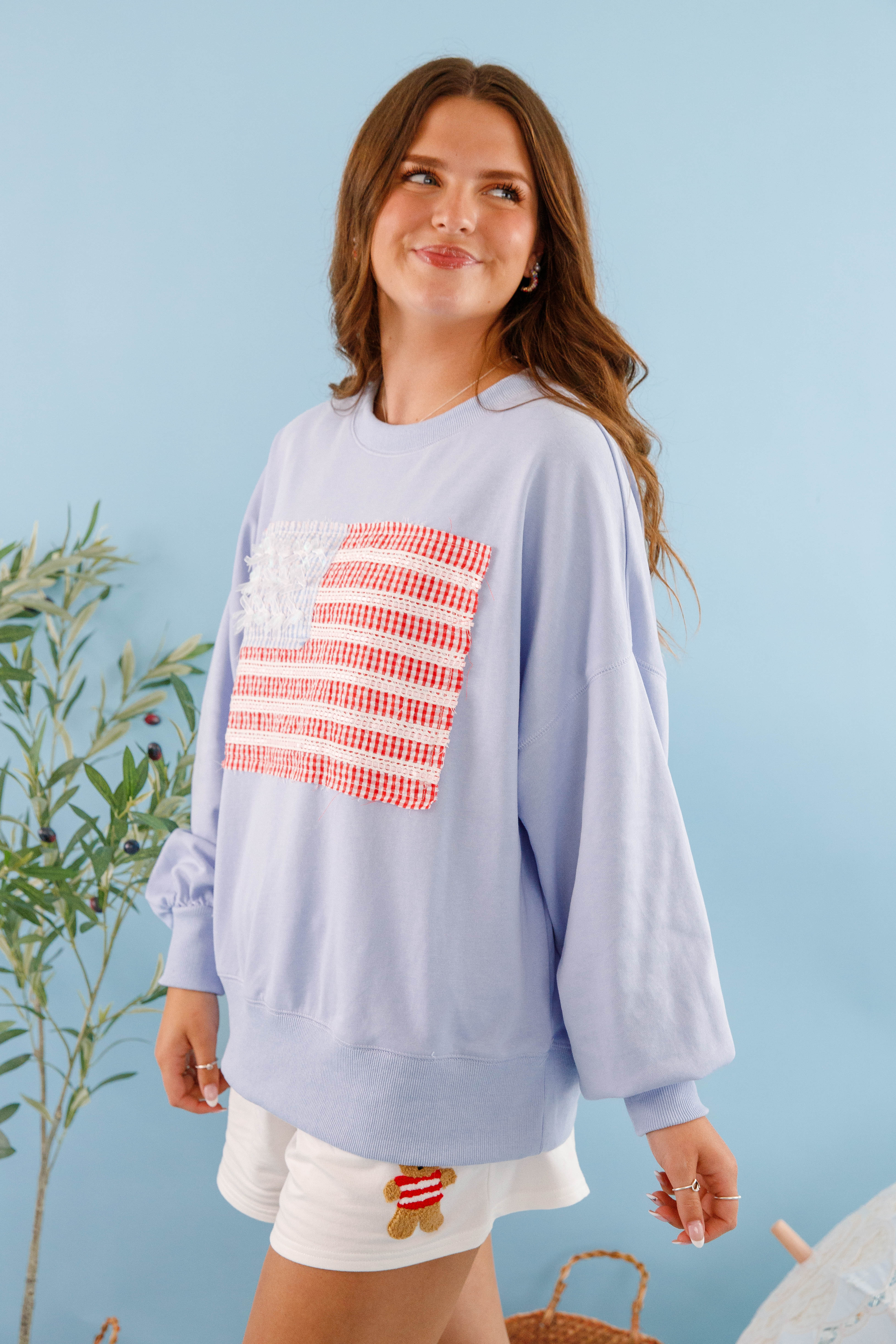 America's Sweetheart Pullover-Blue