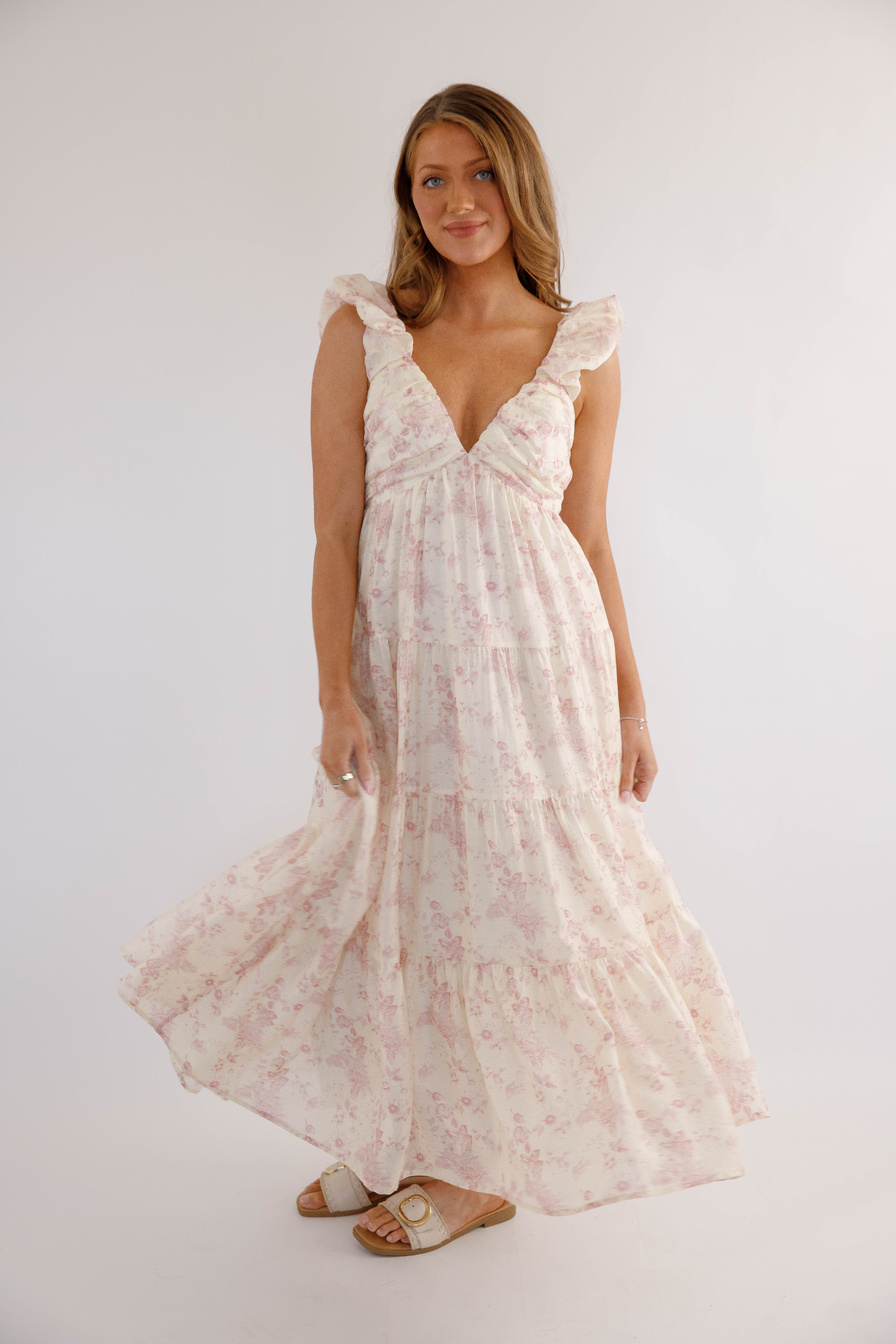 RESTOCK: Season of Renewal Maxi Dress-Ivory