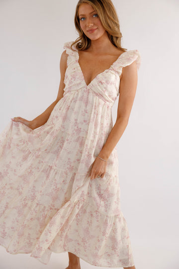 RESTOCK: Season of Renewal Maxi Dress-Ivory
