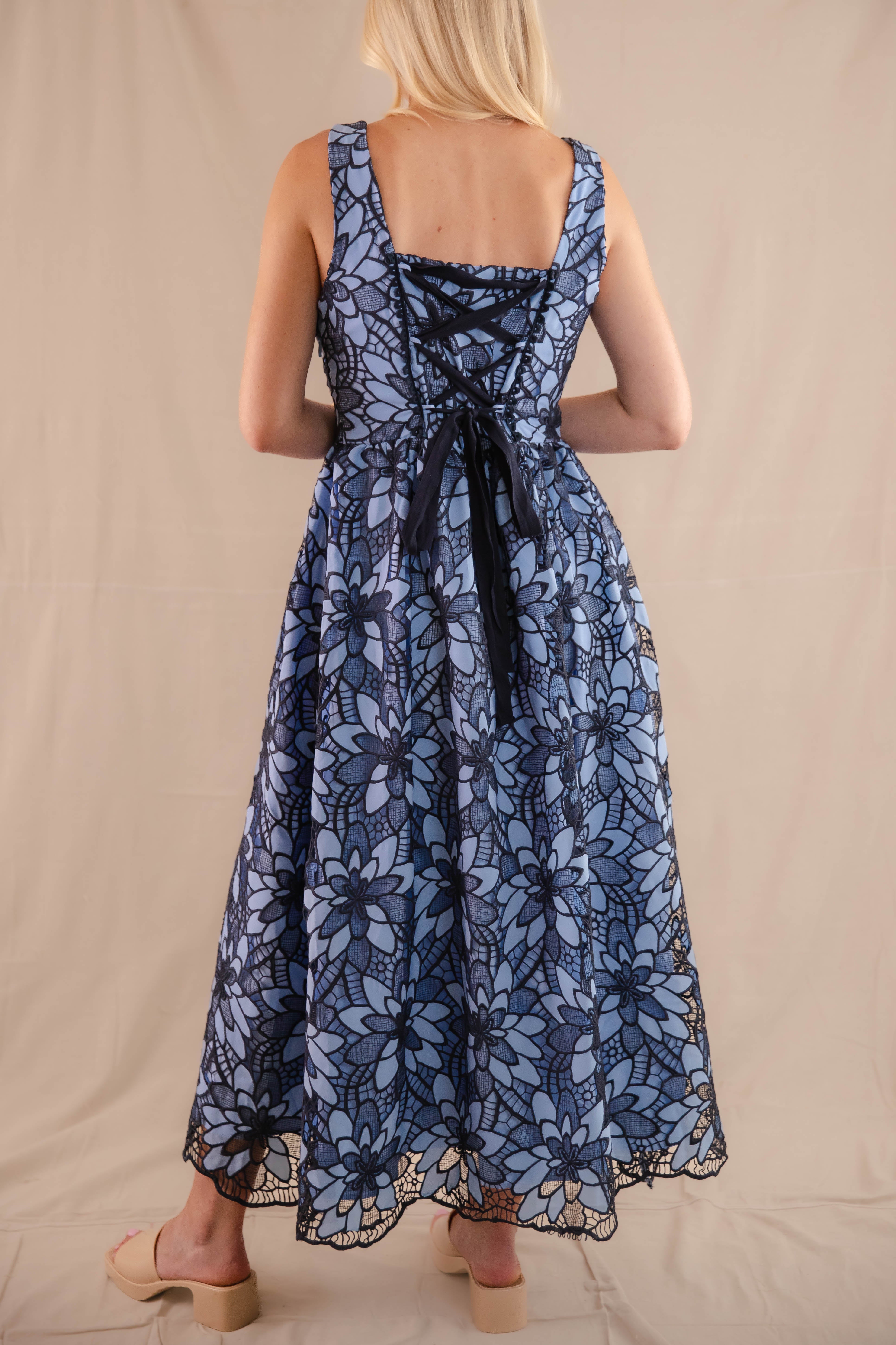 Out Of The Blue Midi Dress