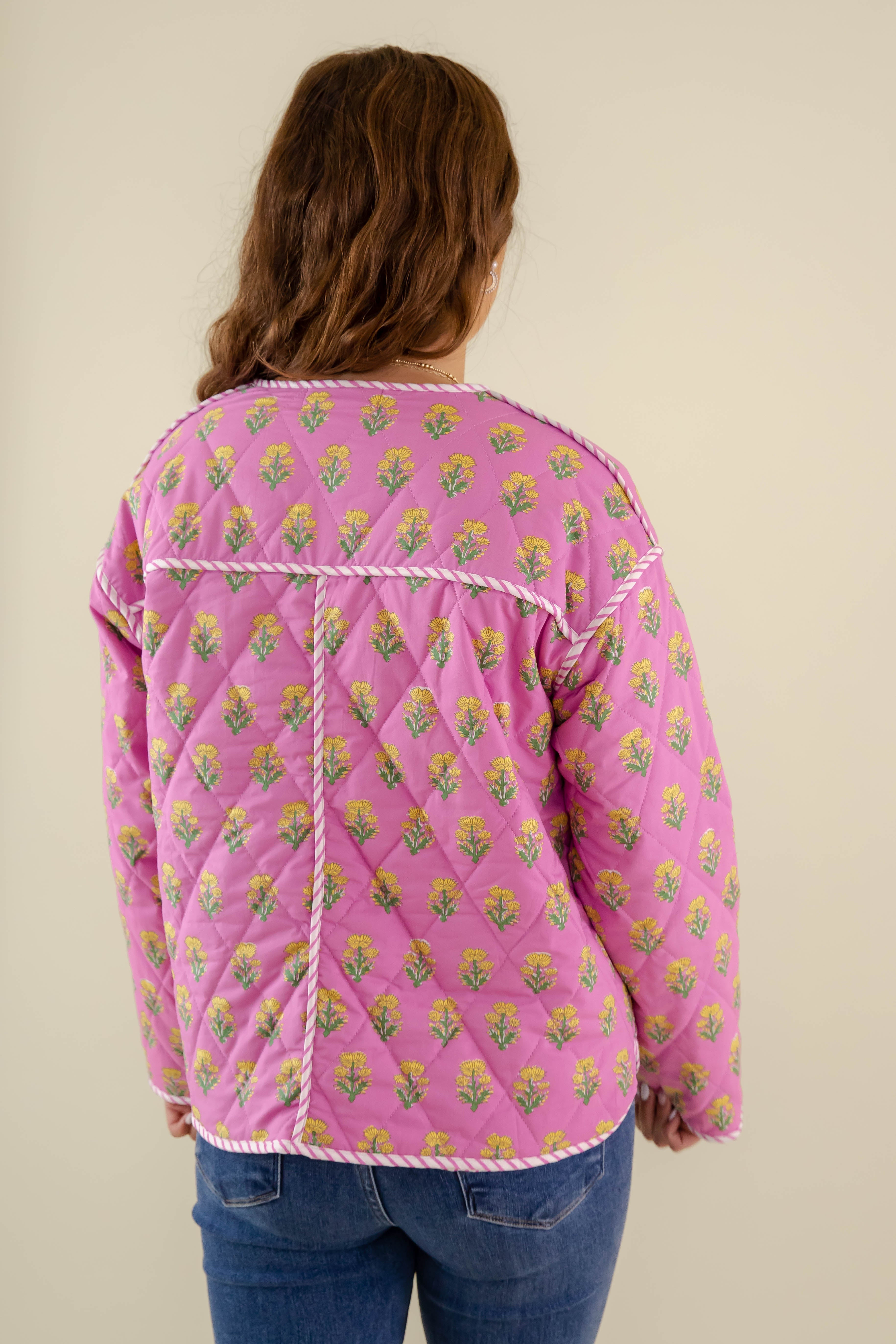 FINAL SALE: Blooming Where Planted Quilted Jacket