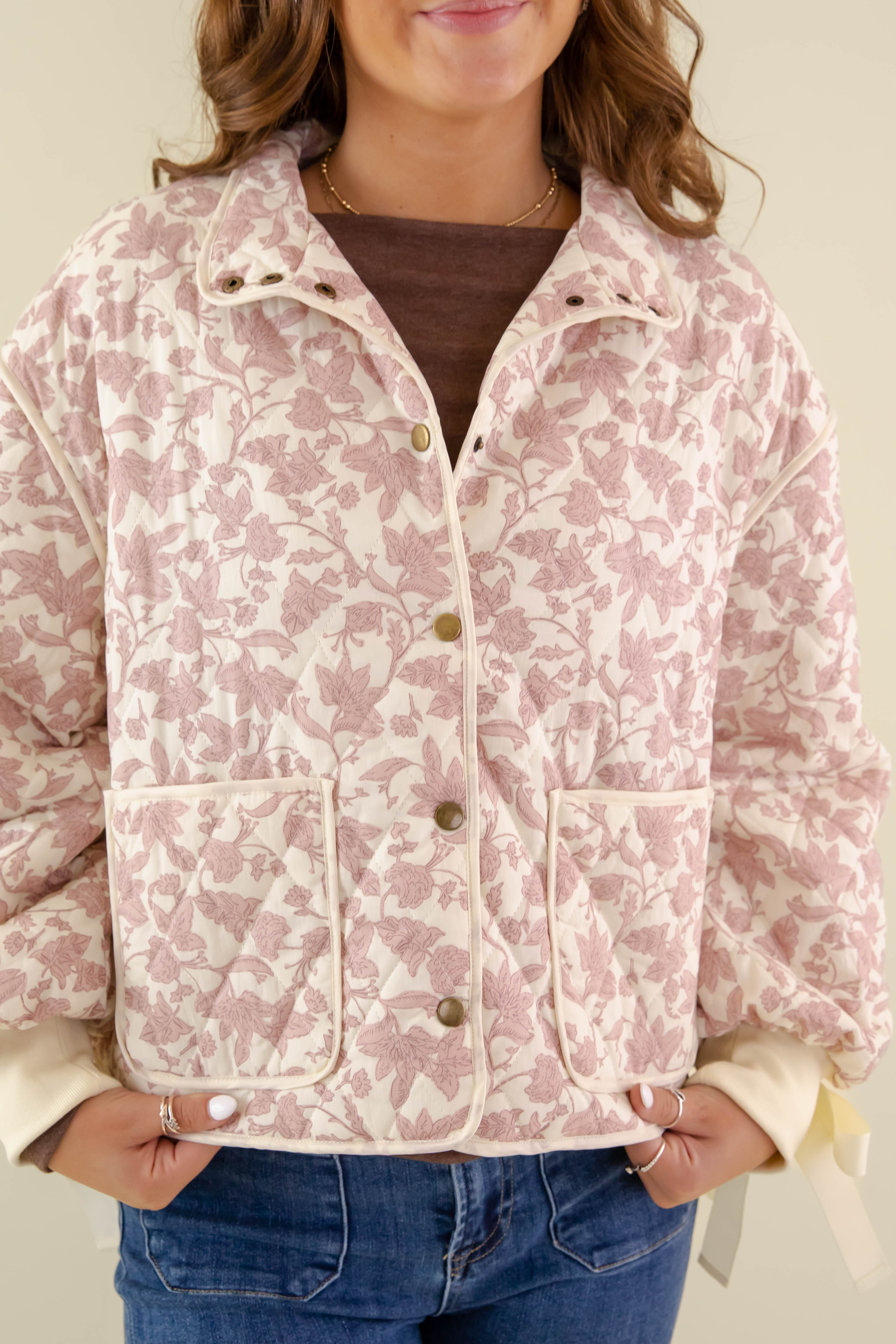 RESTOCK: Began With You Jacket-Mauve