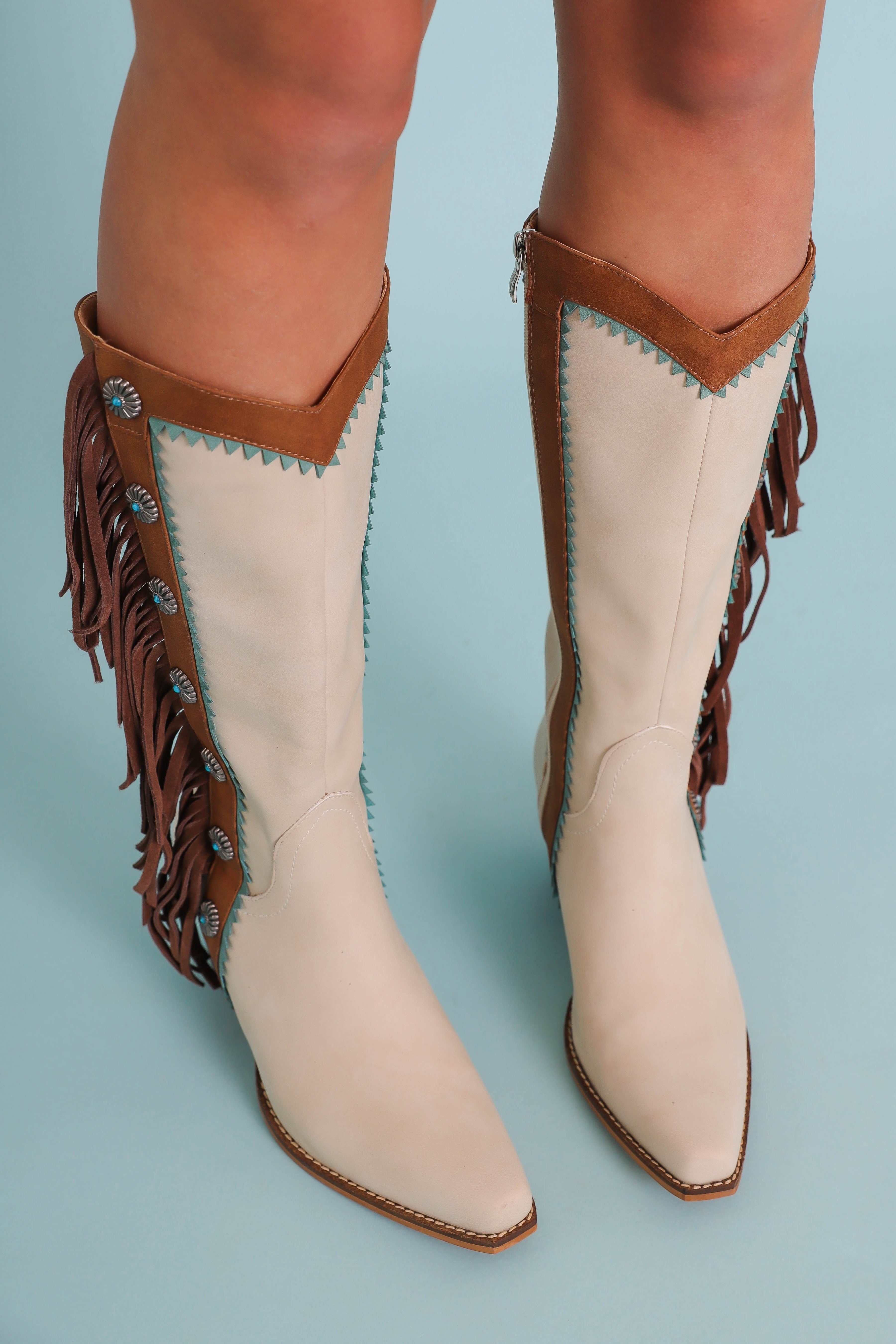 Kaitlyn Western Fringe Boots