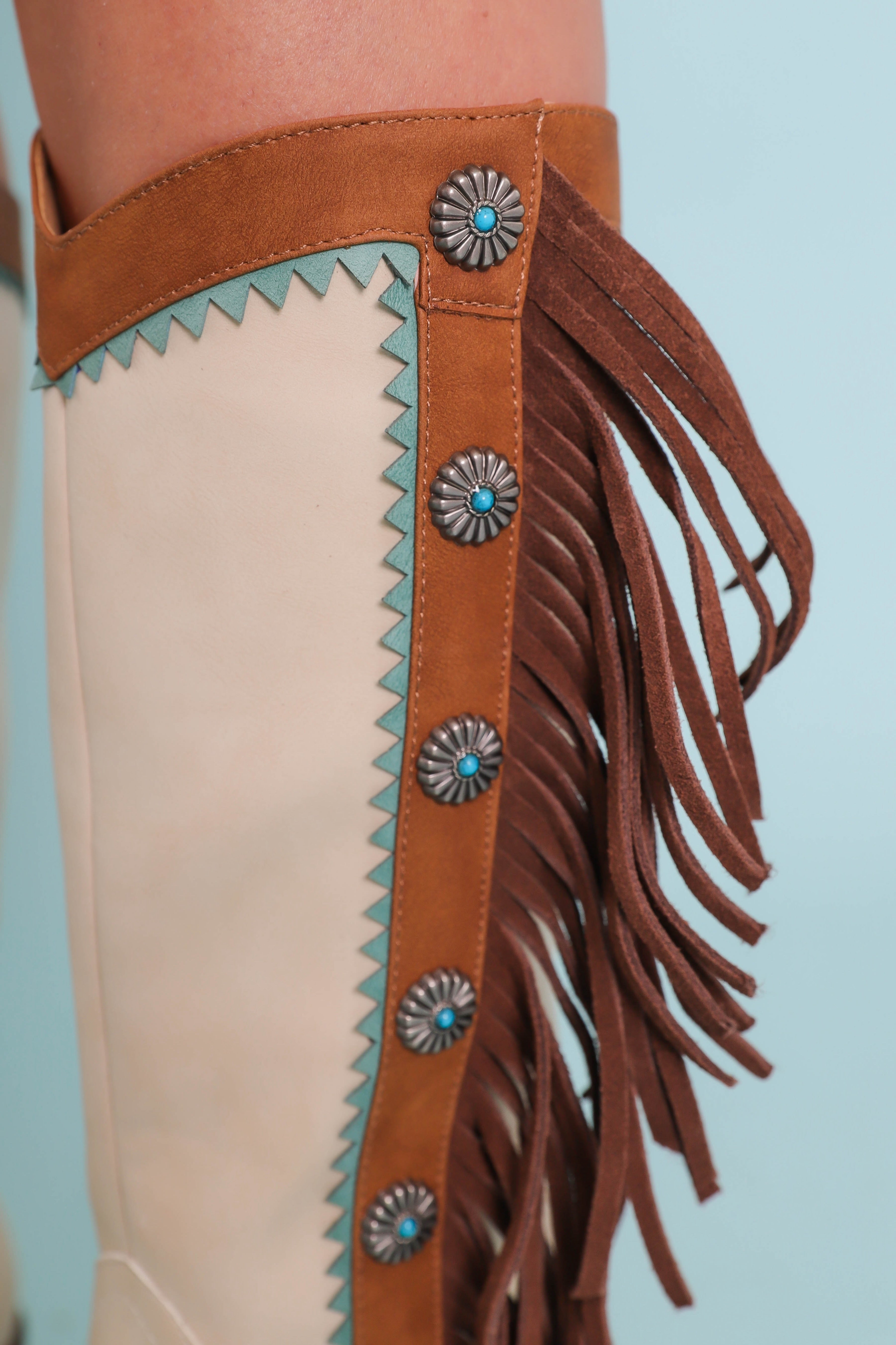 Kaitlyn Western Fringe Boots