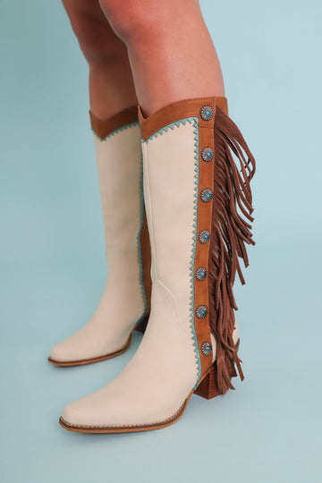 Kaitlyn Western Fringe Boots