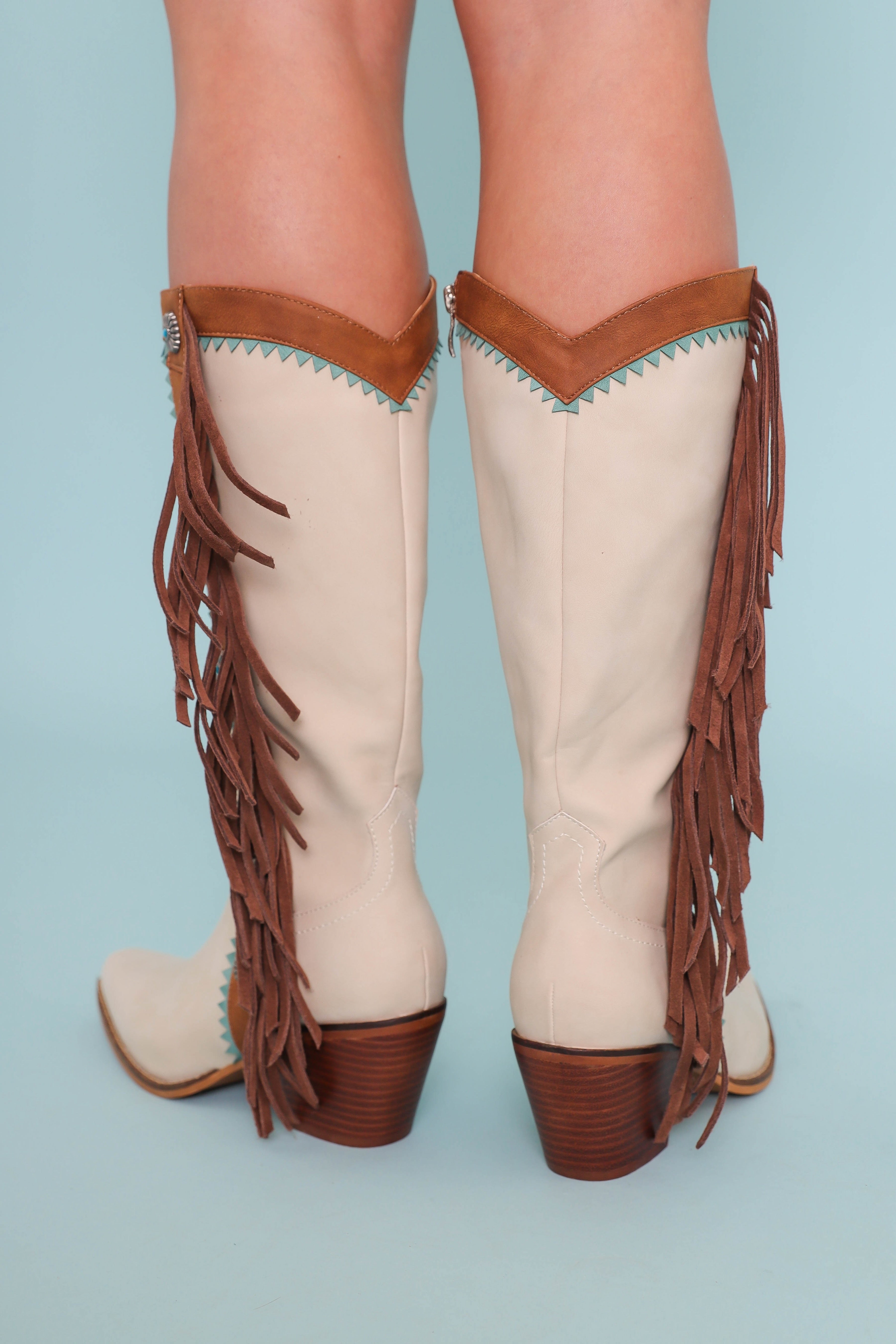 Kaitlyn Western Fringe Boots