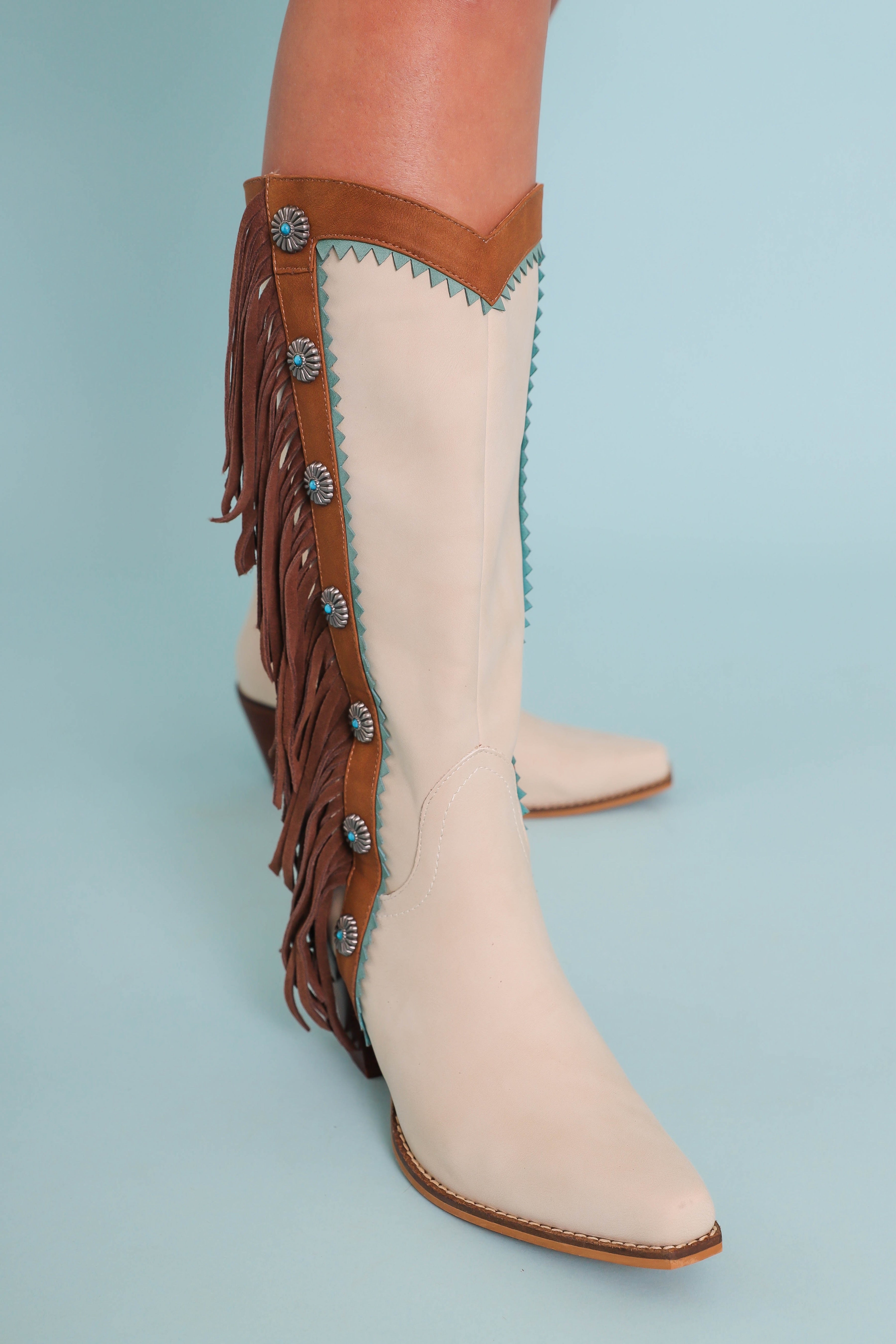 Kaitlyn Western Fringe Boots