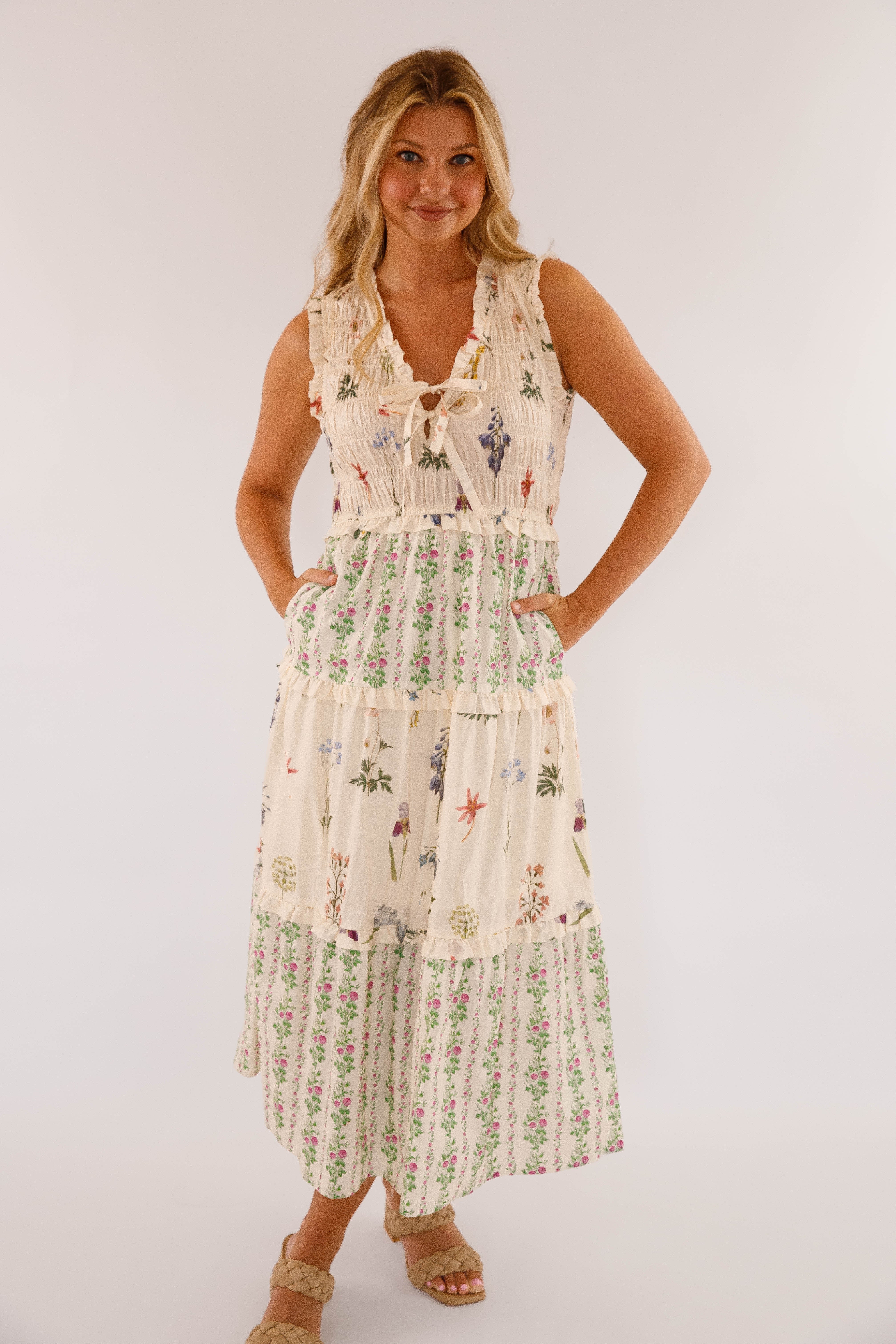 Walk The Estate Grounds Midi Dress