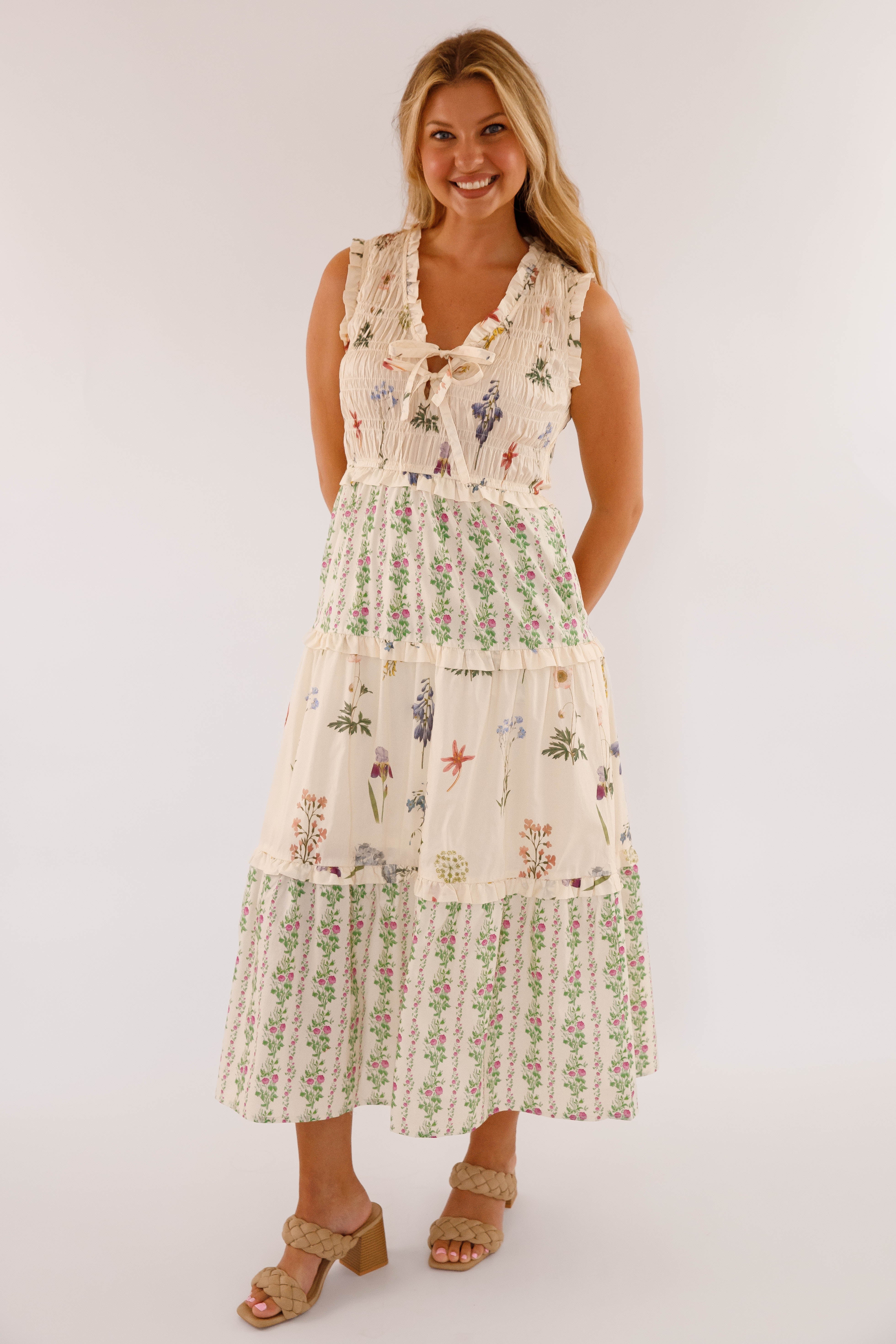 Walk The Estate Grounds Midi Dress