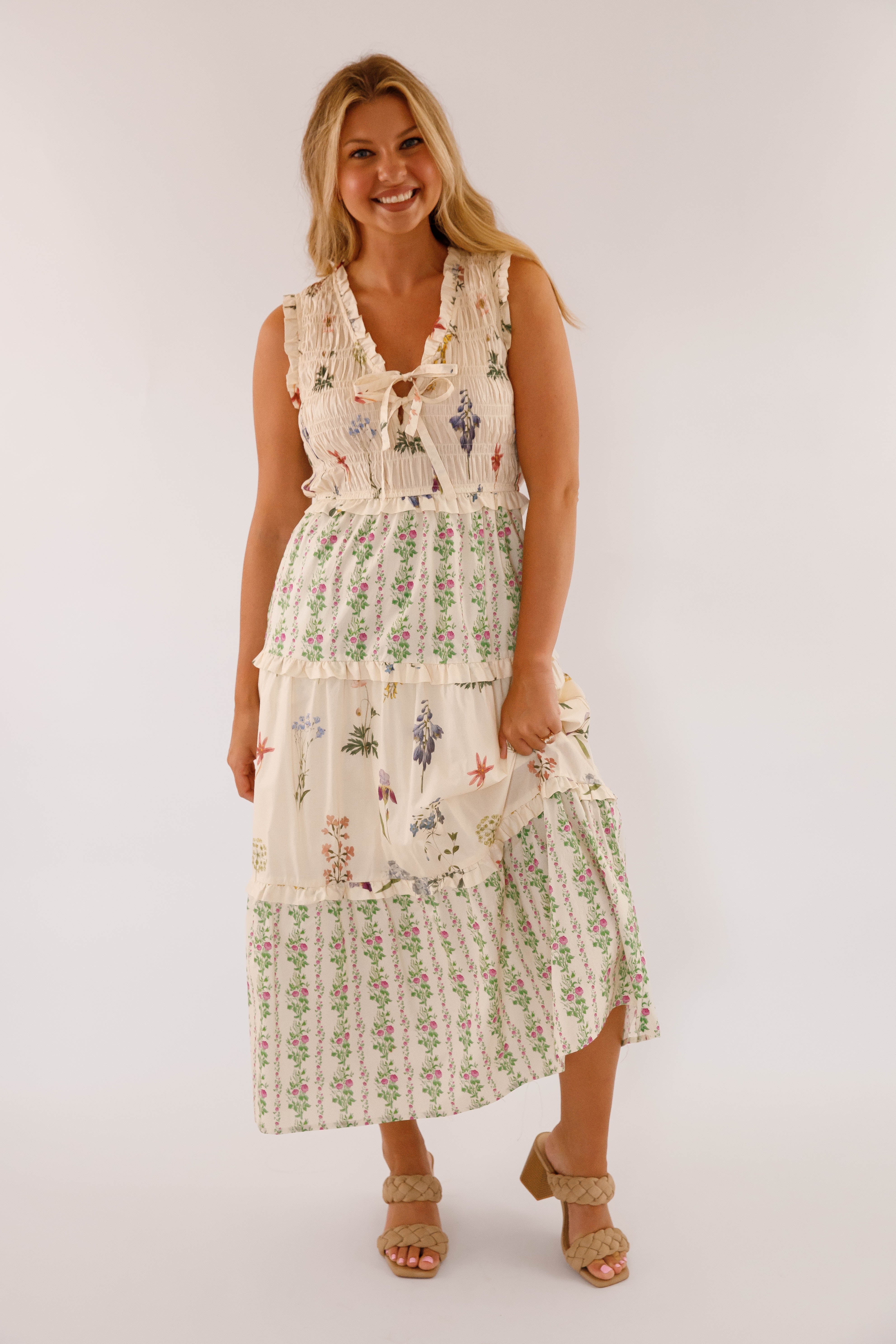 Walk The Estate Grounds Midi Dress