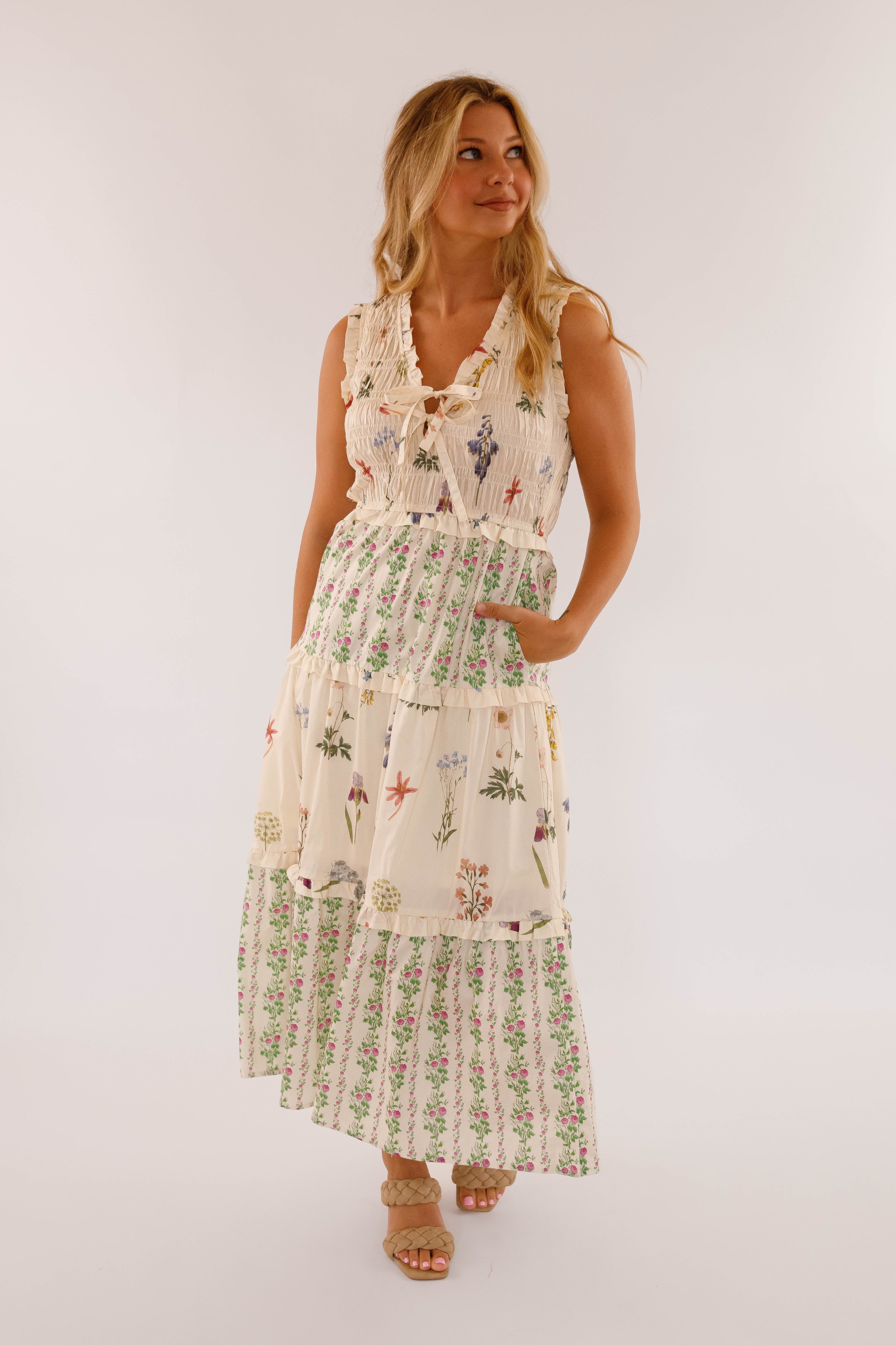 Walk The Estate Grounds Midi Dress