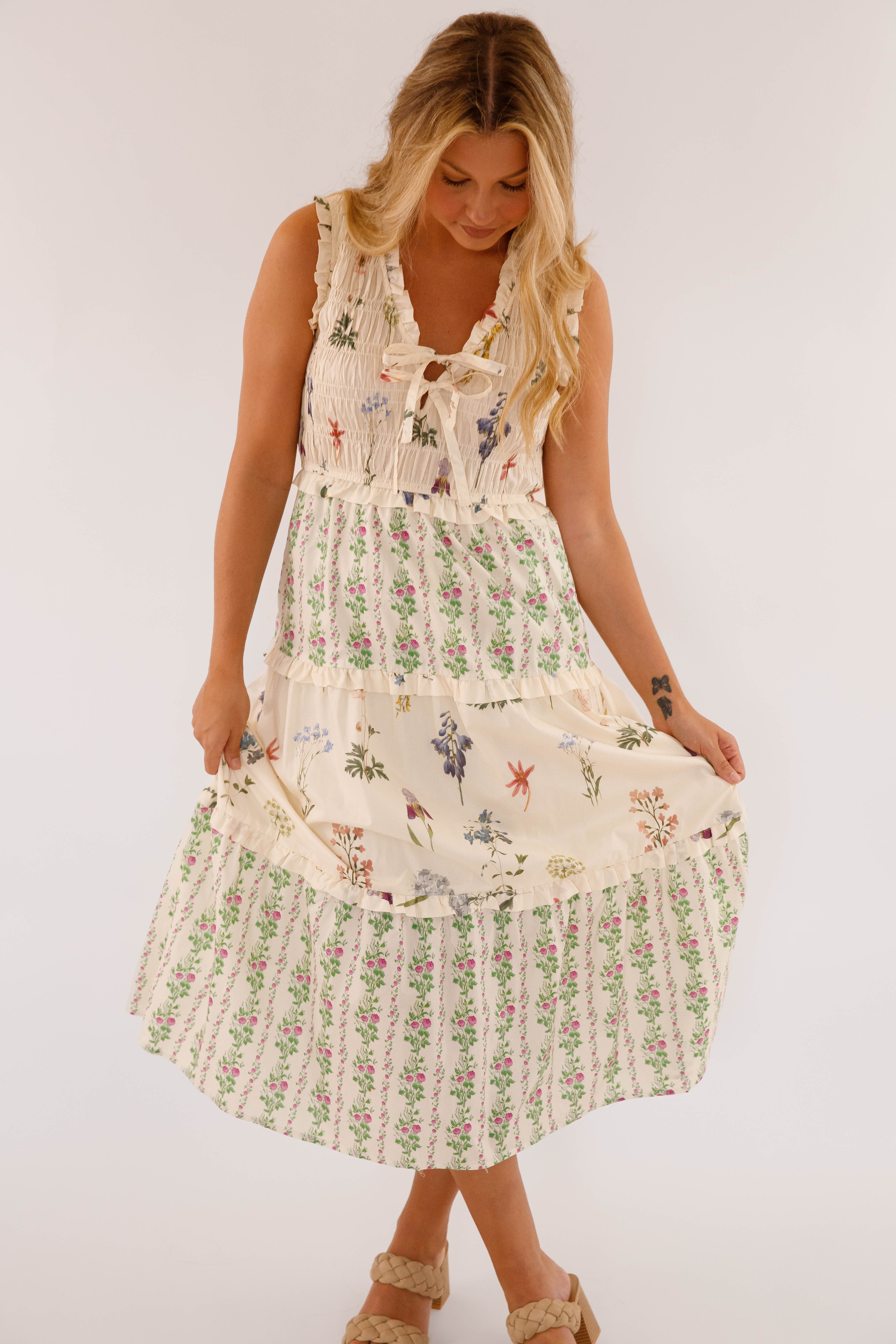 Walk The Estate Grounds Midi Dress