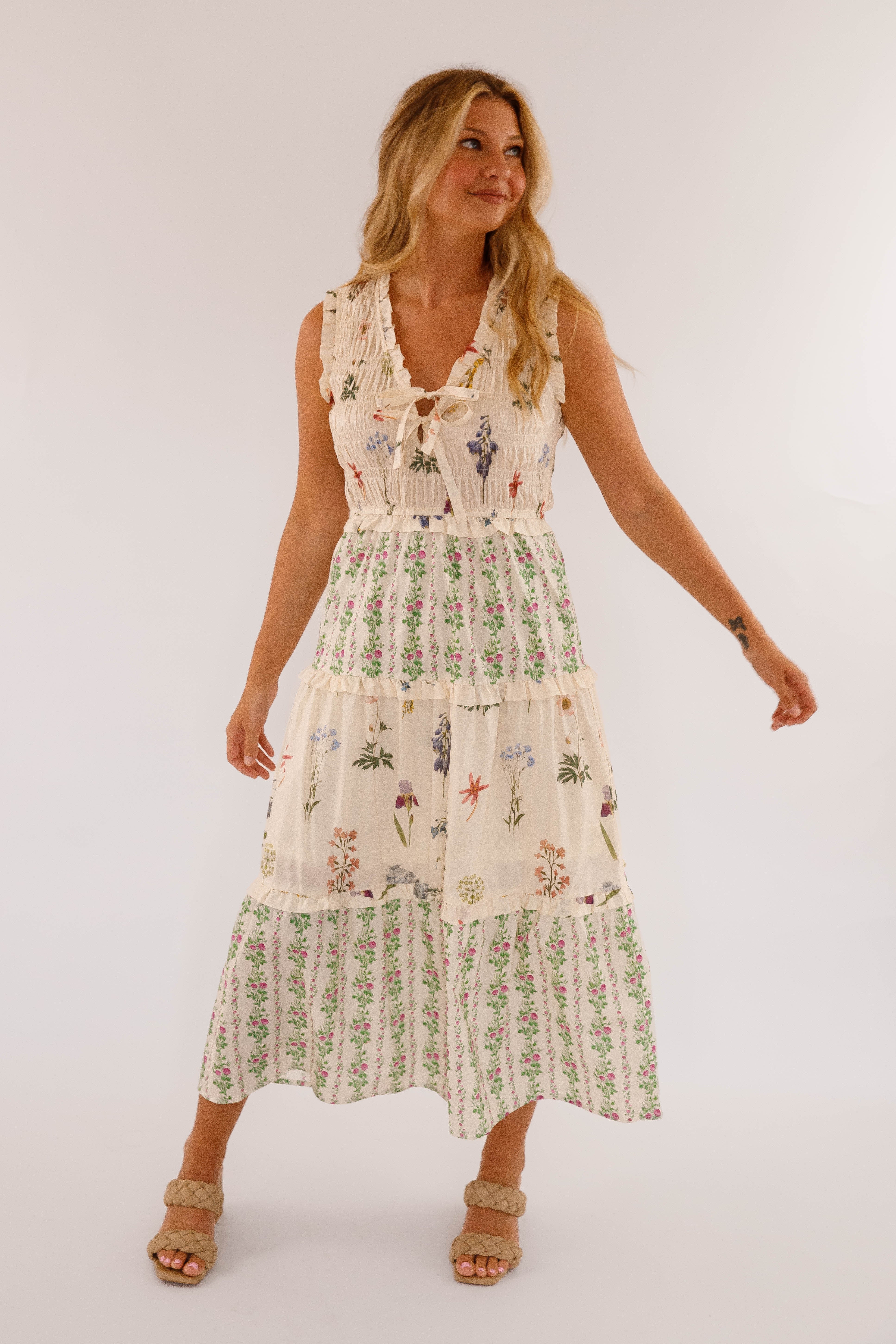 Walk The Estate Grounds Midi Dress