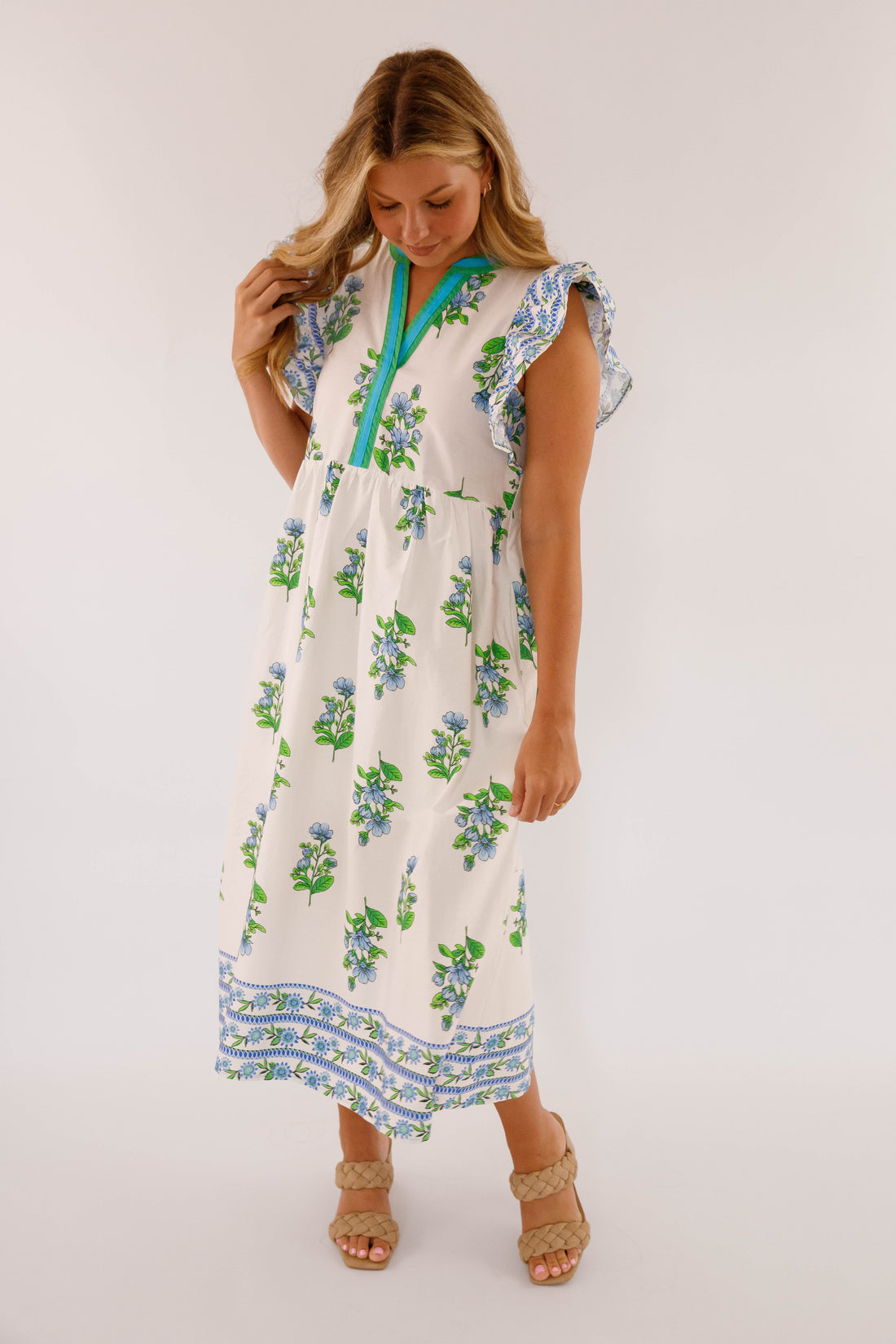 Back To Greece Midi Dress