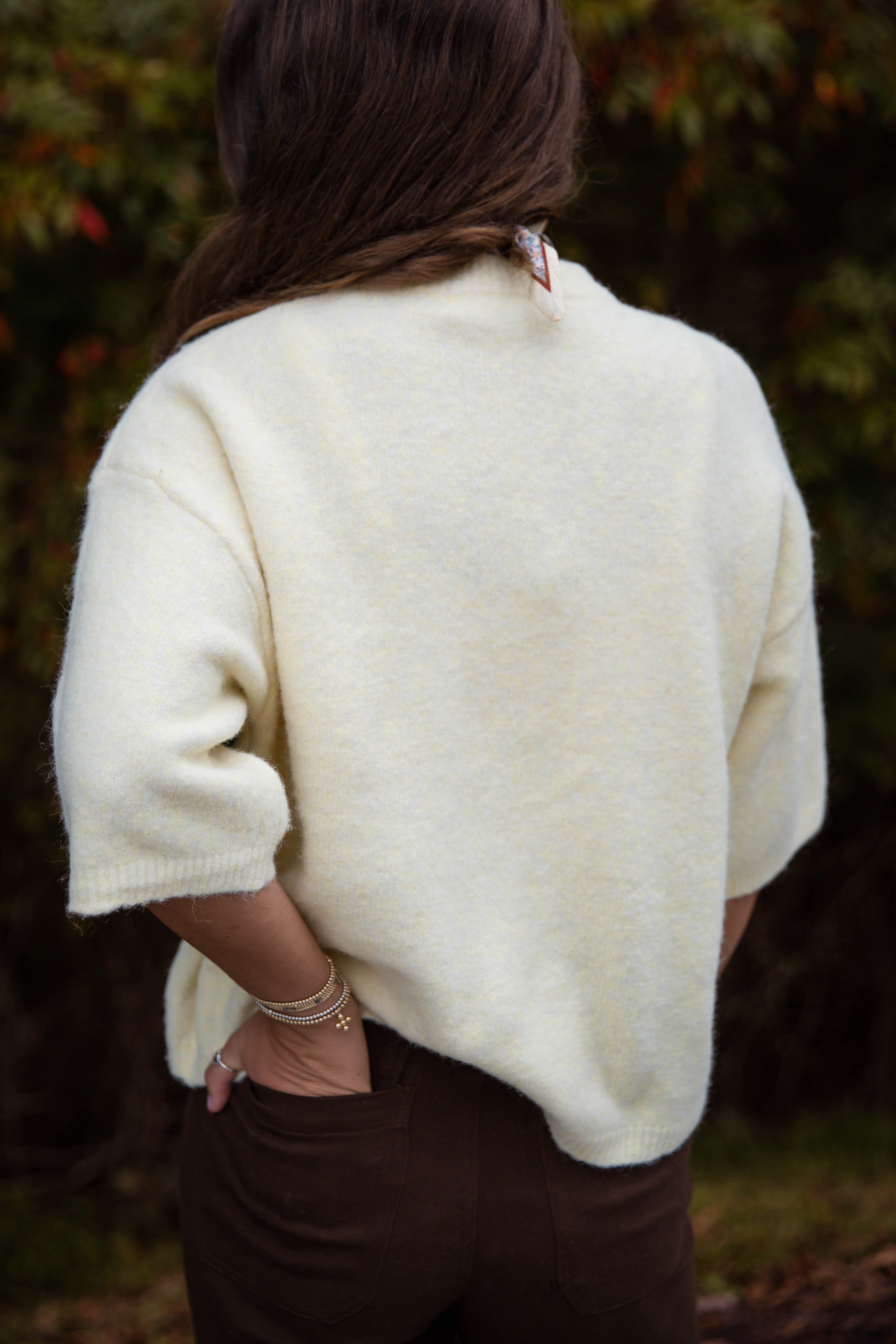 Take A Look At It Sweater-Pale Yellow
