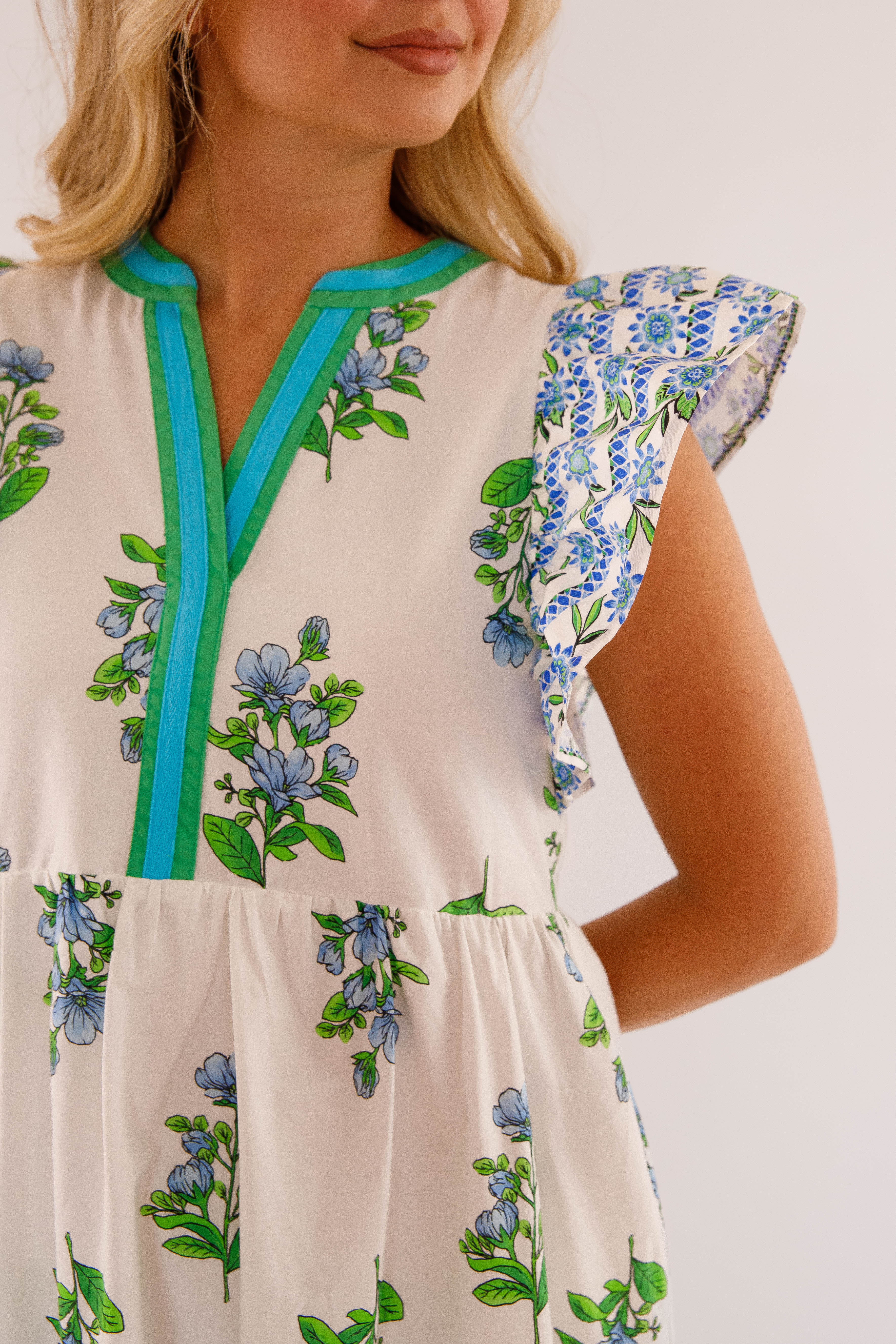 Back To Greece Midi Dress