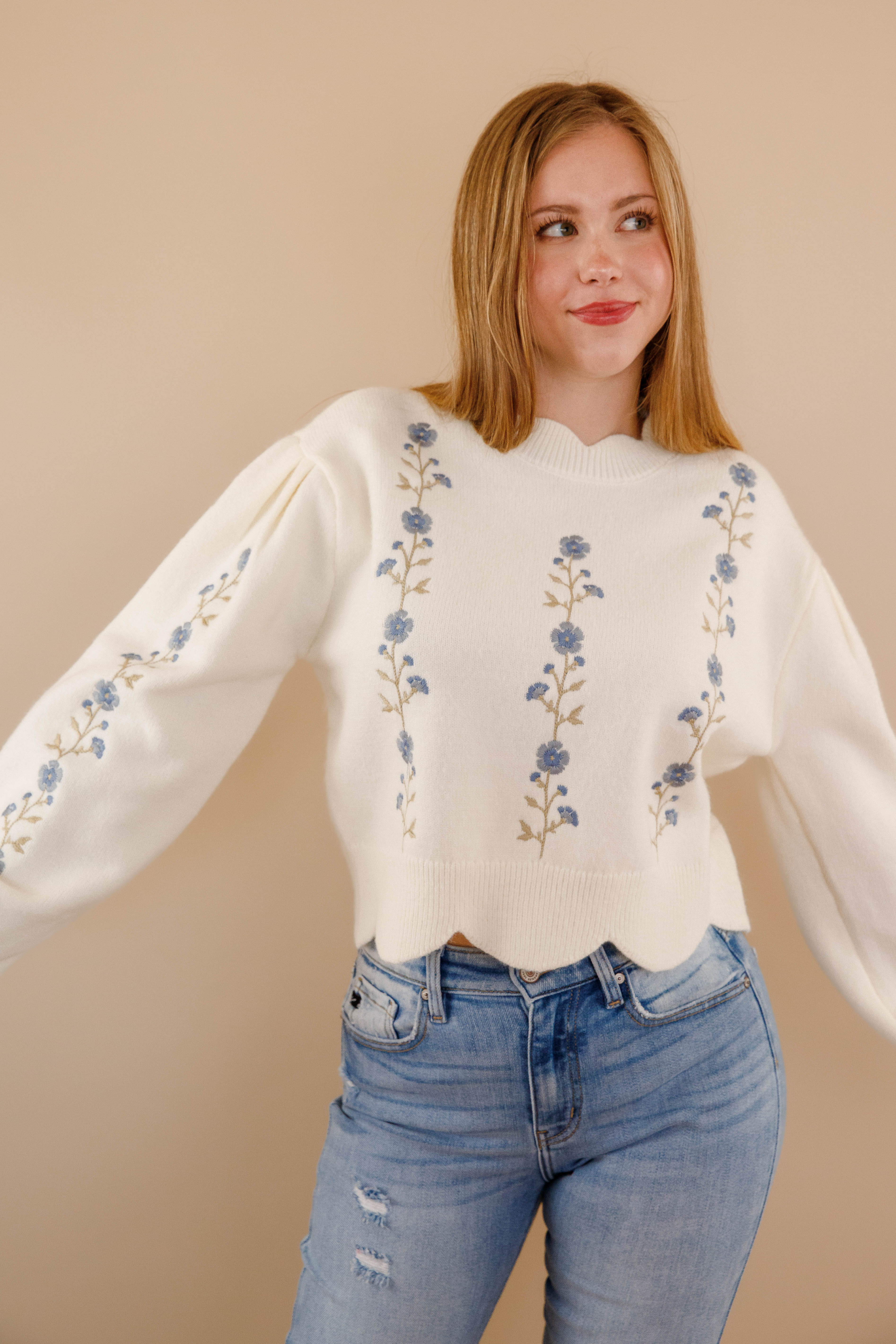 Another Day Sweater-Ivory