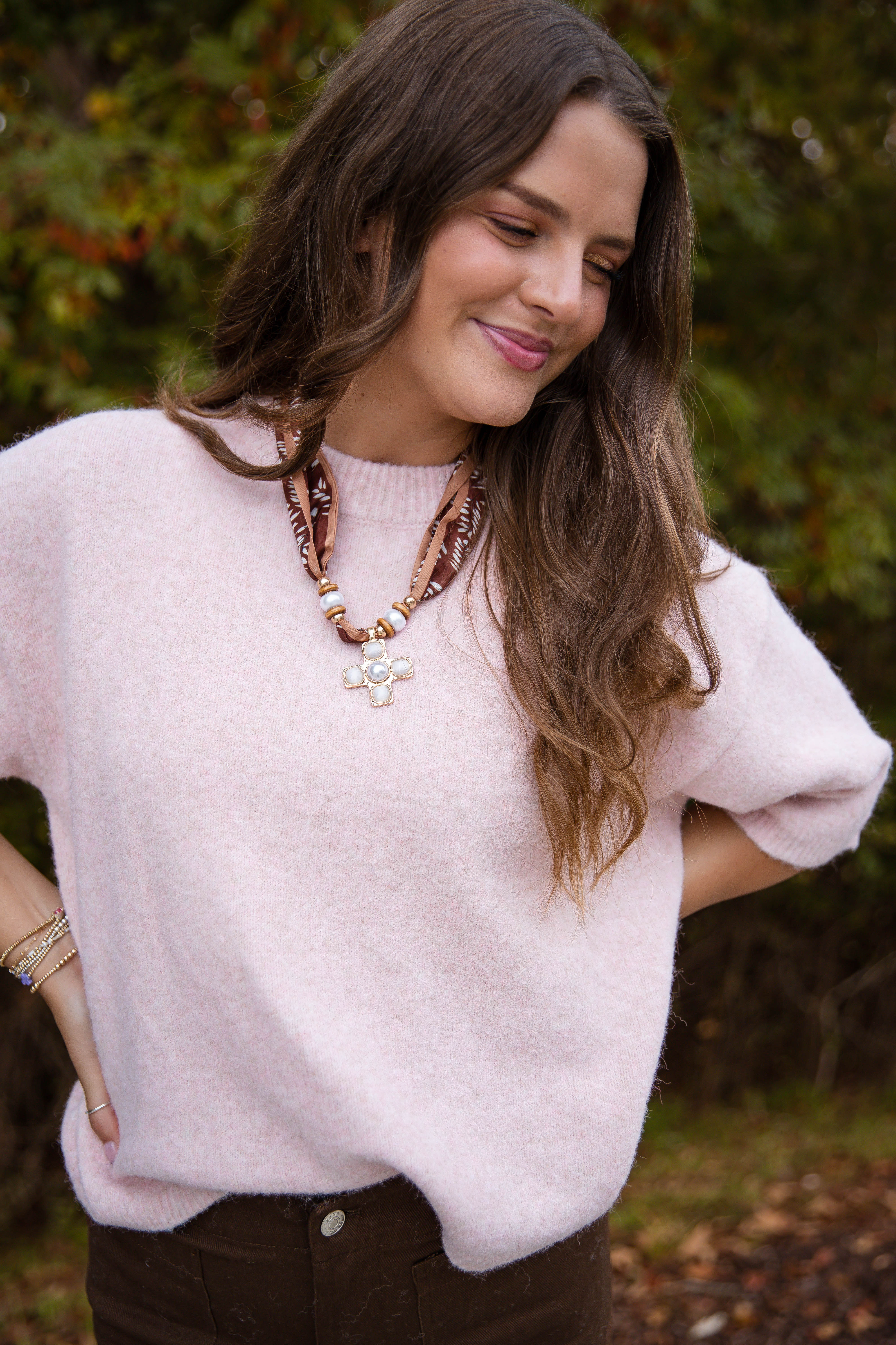 RESTOCK: Take A Look At It Sweater-Pale Pink