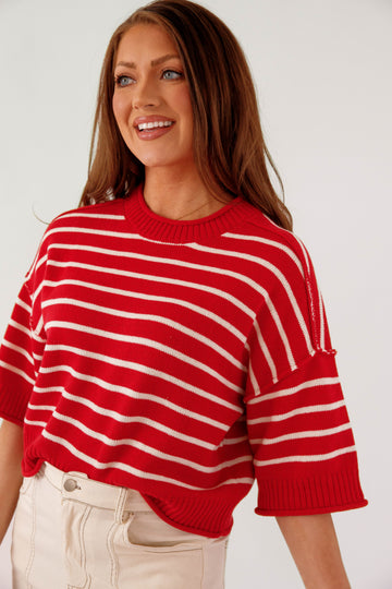 What I Know Sweater-Red