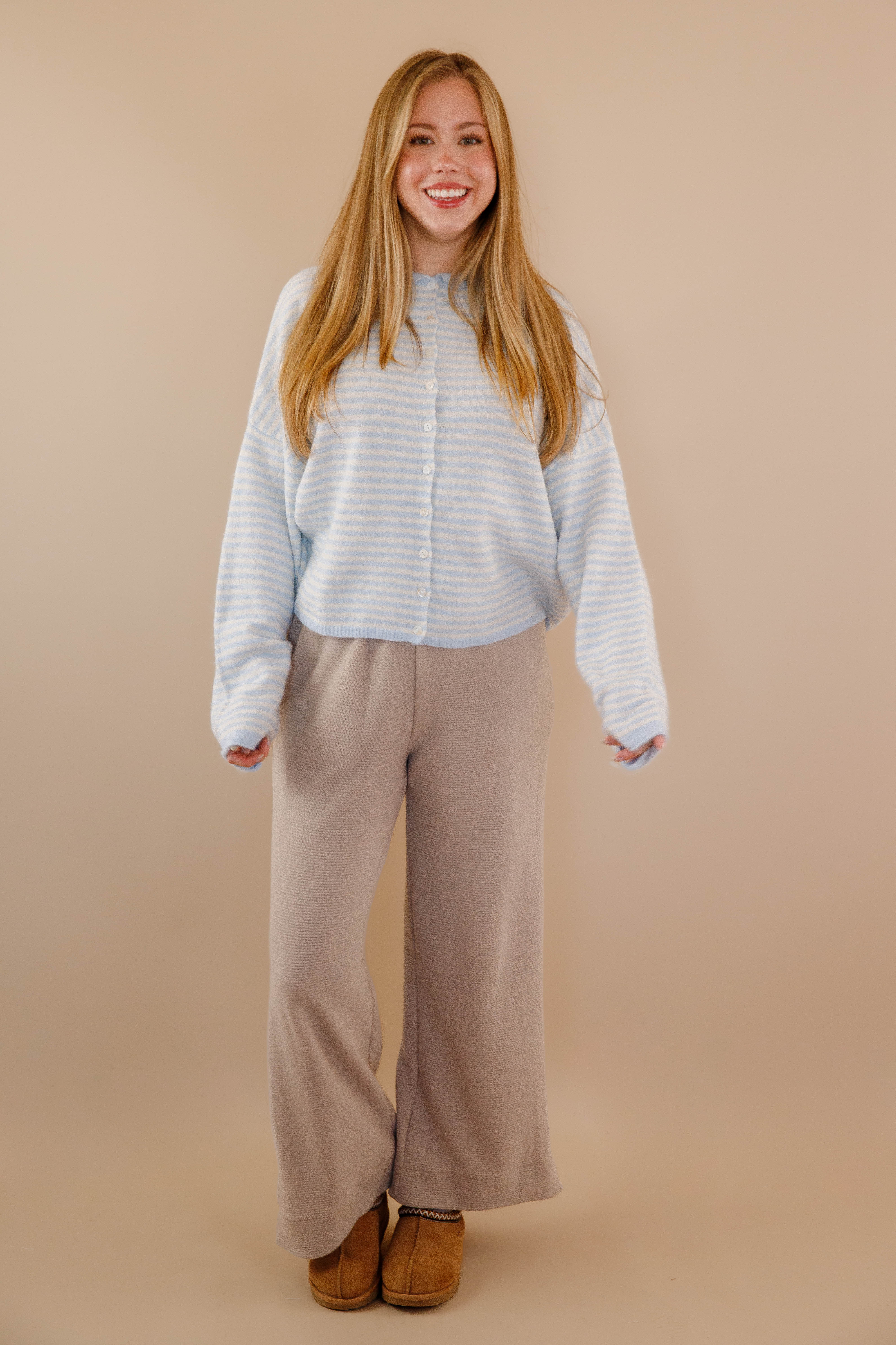 Take One More Look Cardigan-Baby Blue