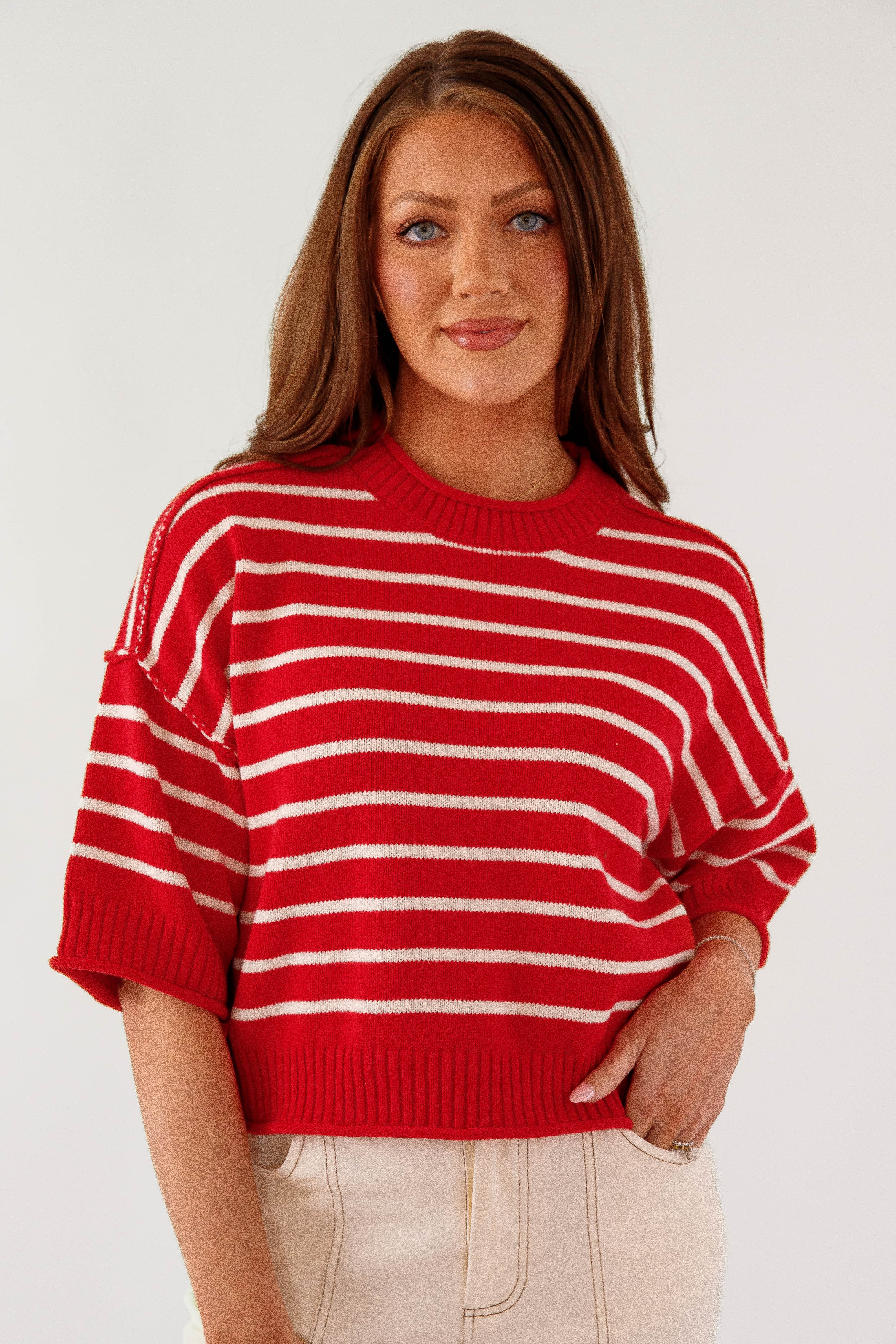 What I Know Sweater-Red