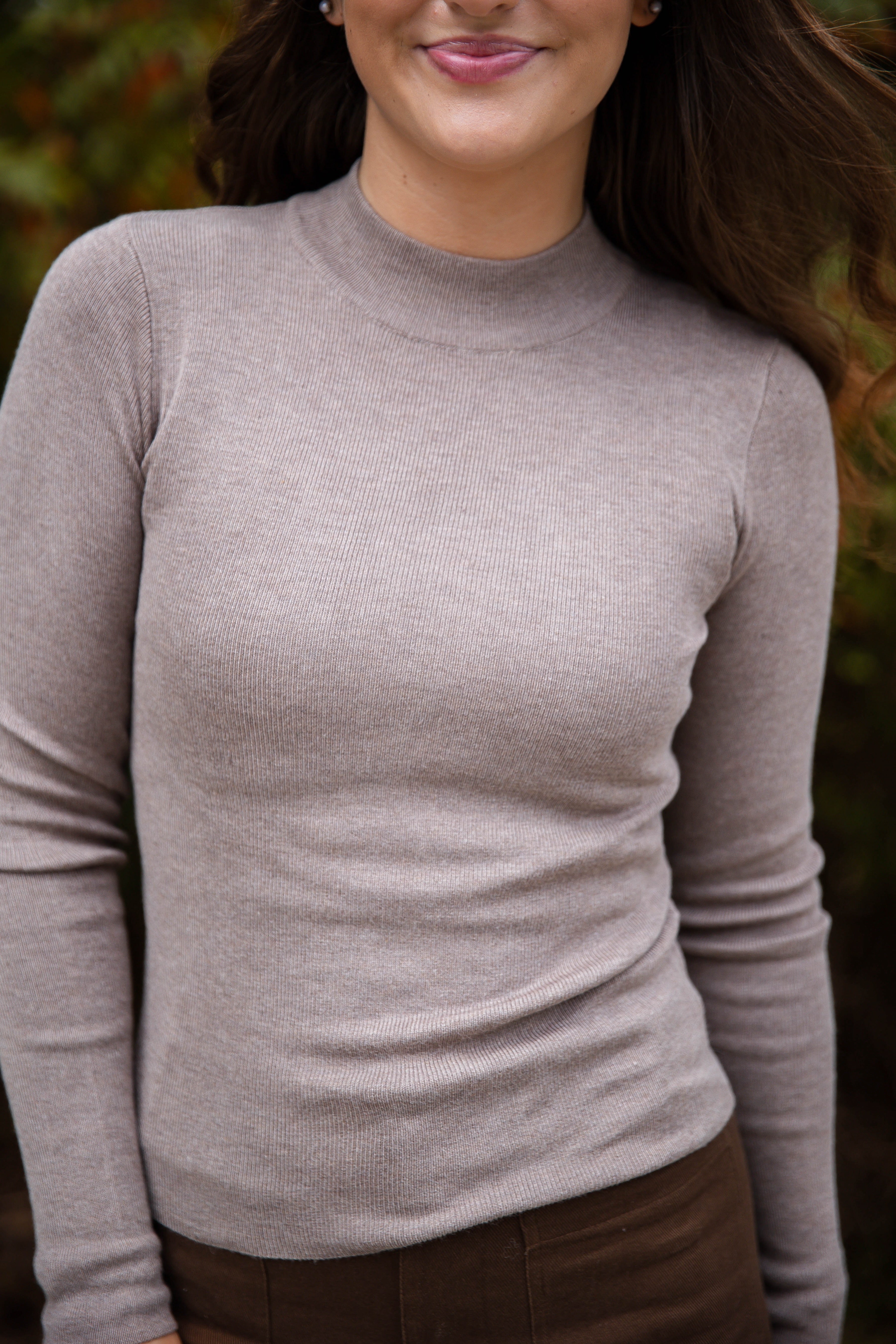 FINAL SALE: Underneath This Persona Ribbed Top-Mocha
