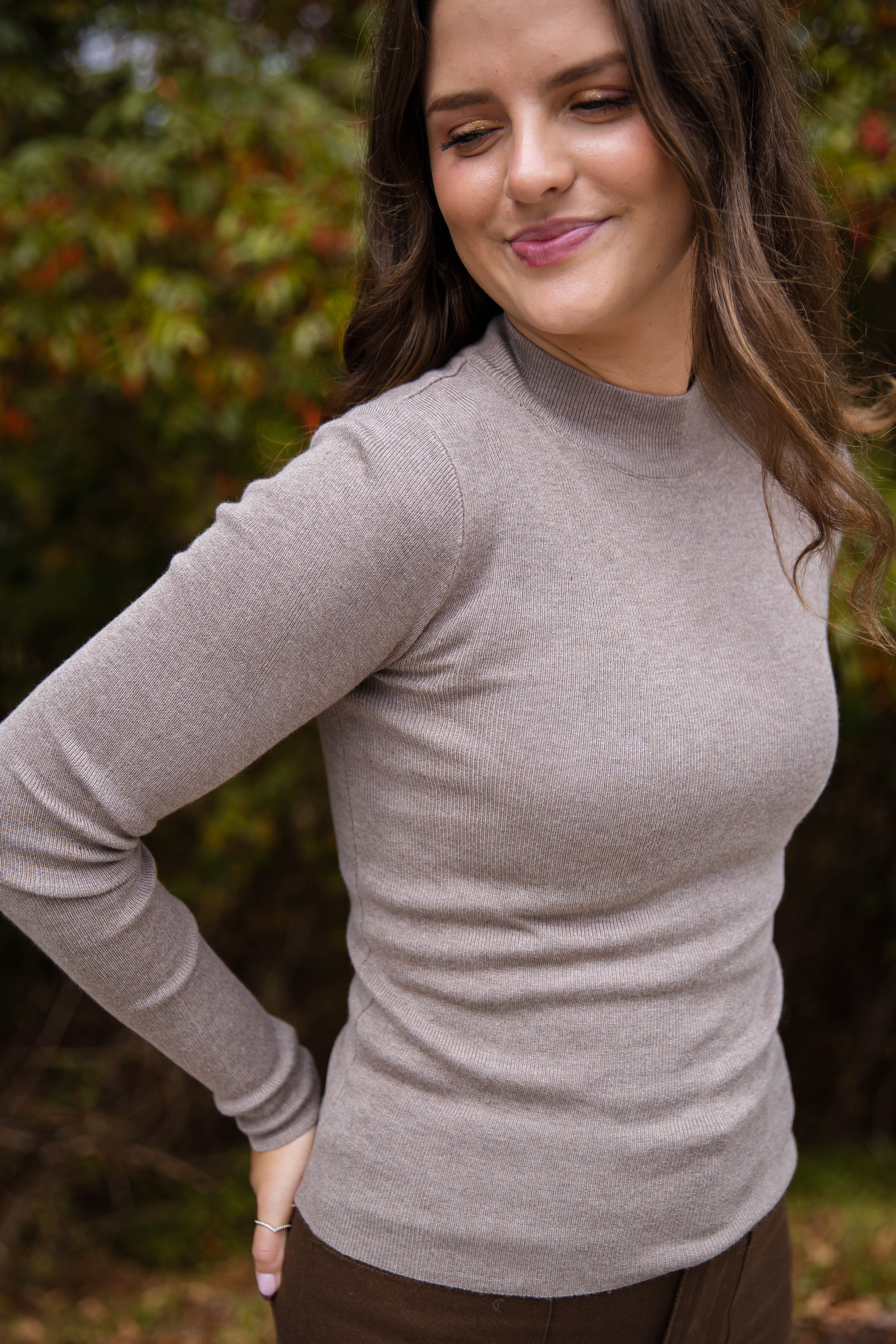 FINAL SALE: Underneath This Persona Ribbed Top-Mocha